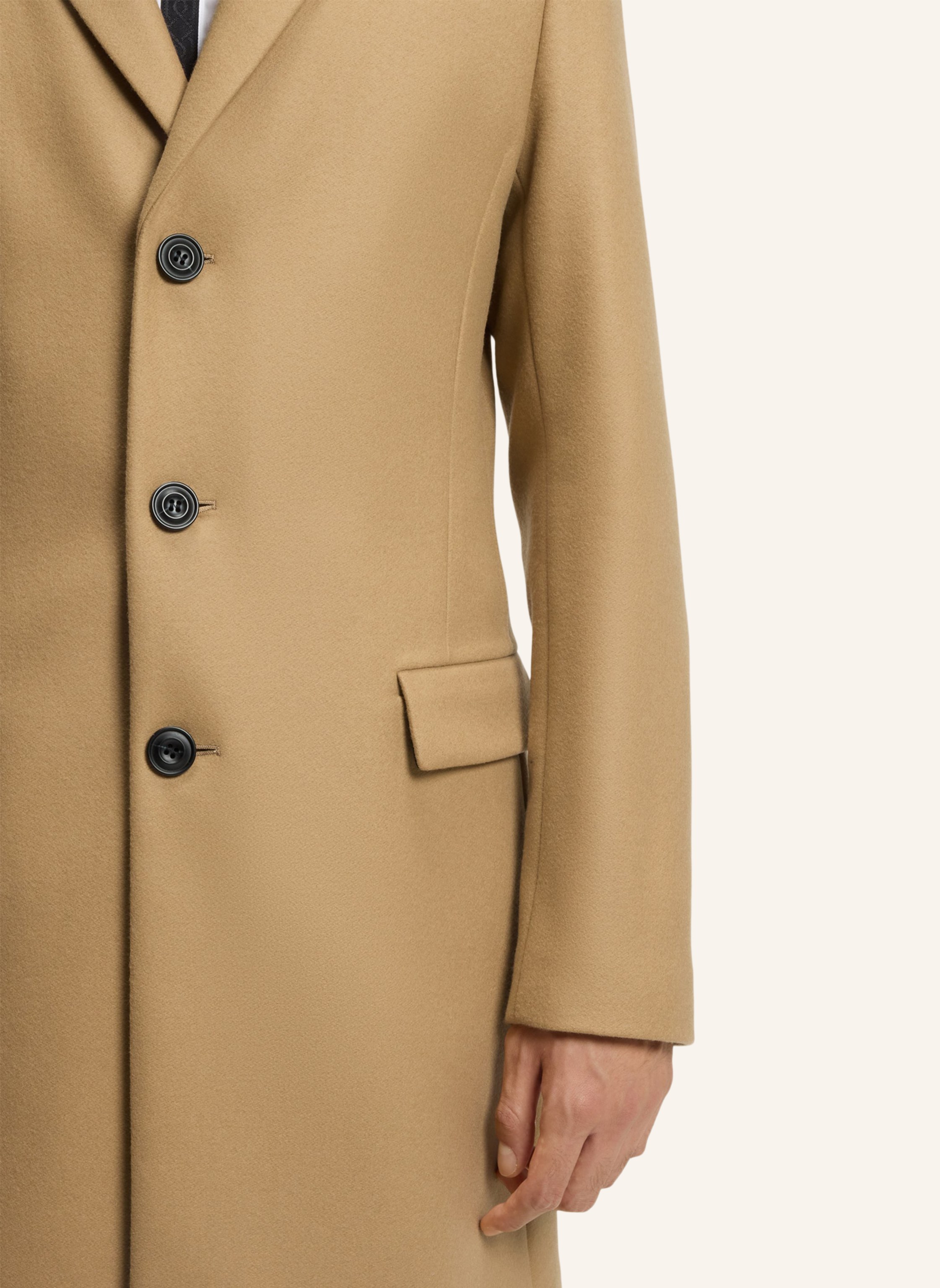 Thumbnail - Hugo Casual Mantel migor2541 Slim Fit beige