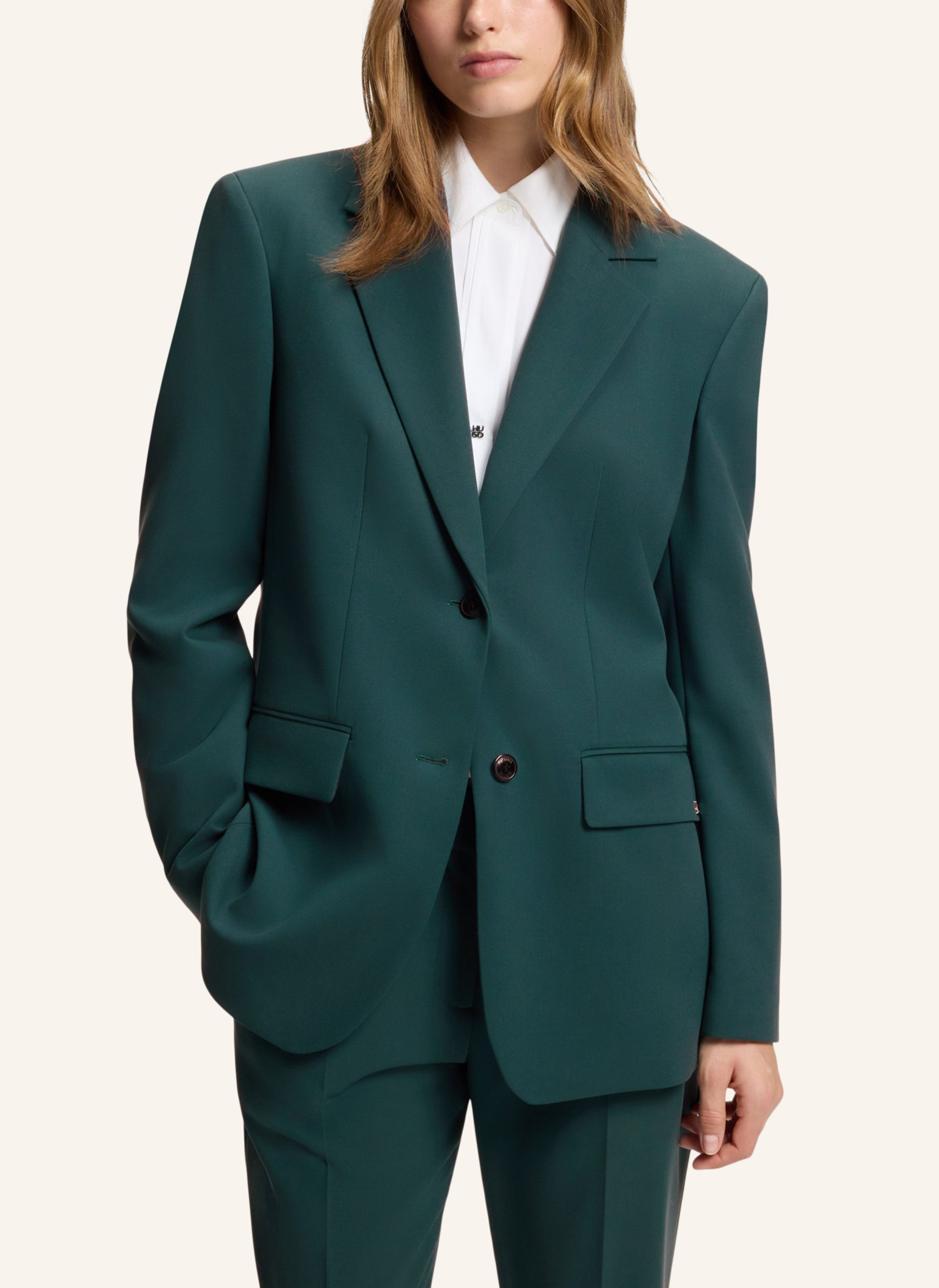 Thumbnail - Hugo Blazer Areota Regular Fit gruen
