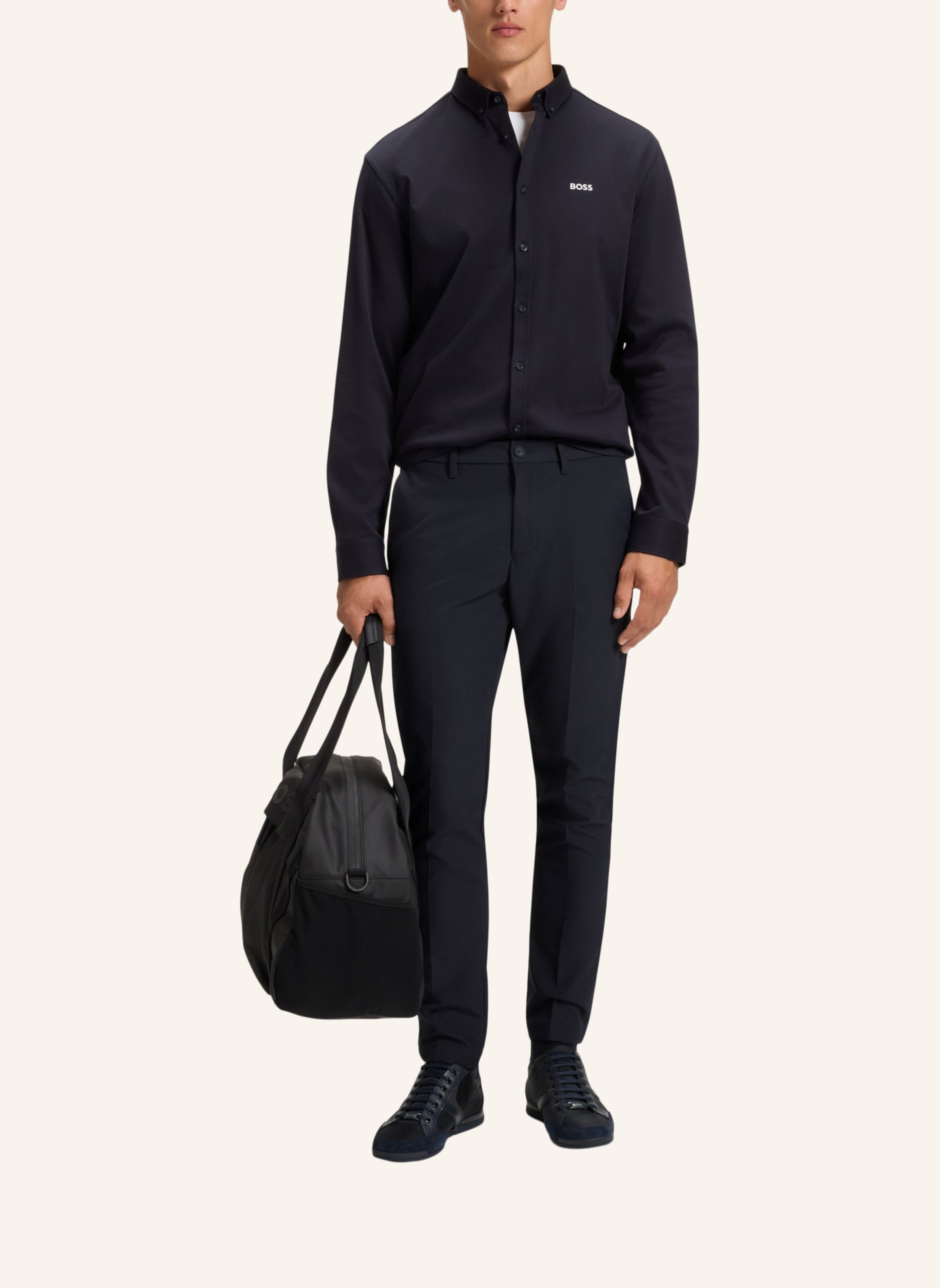 Thumbnail - Boss Casual Hose T_Commuter-Slimtekco Slim Fit blau