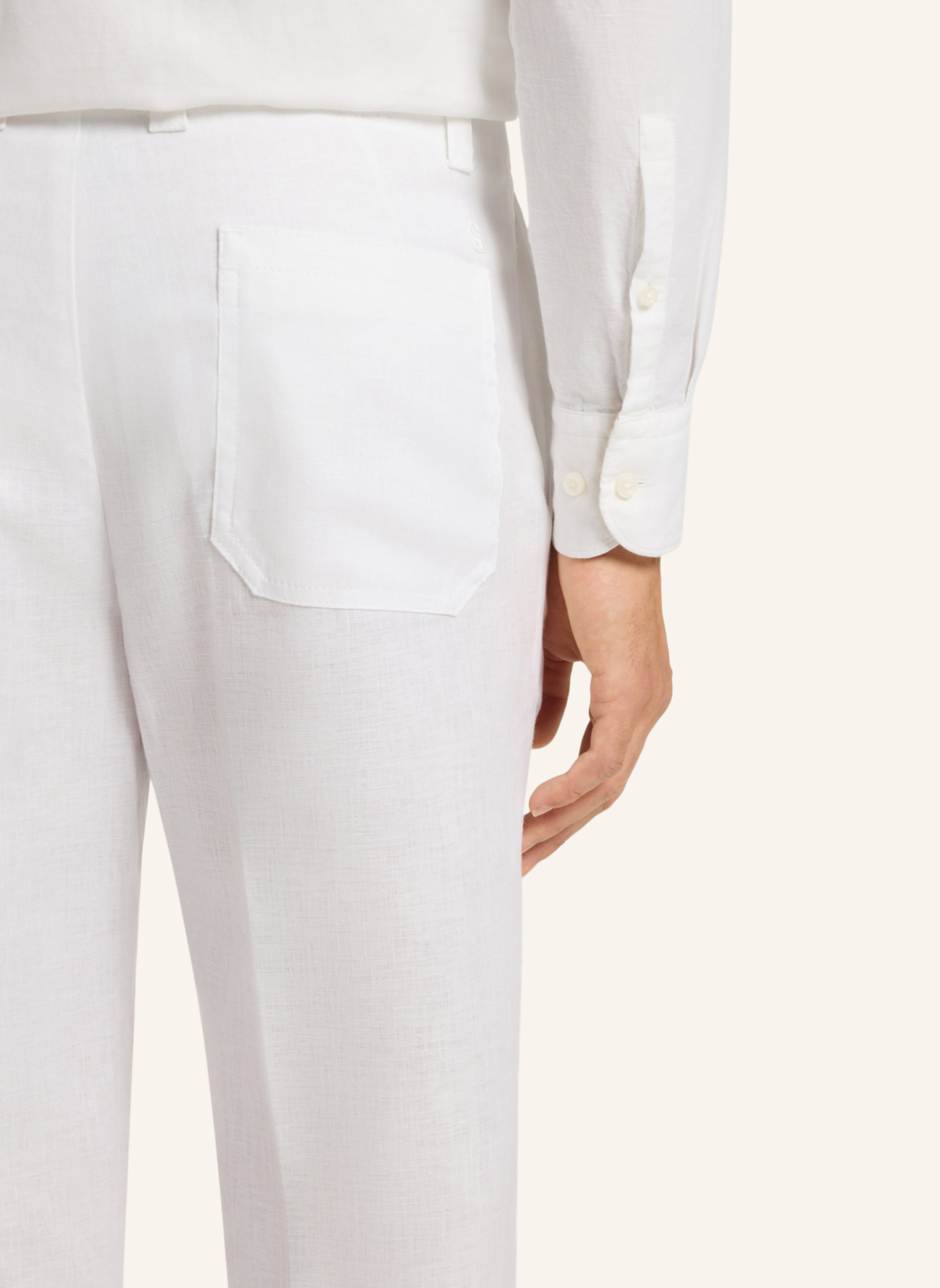 Thumbnail - Boss Casual Hose C-Kent-Gw-P Straight Fit weiss