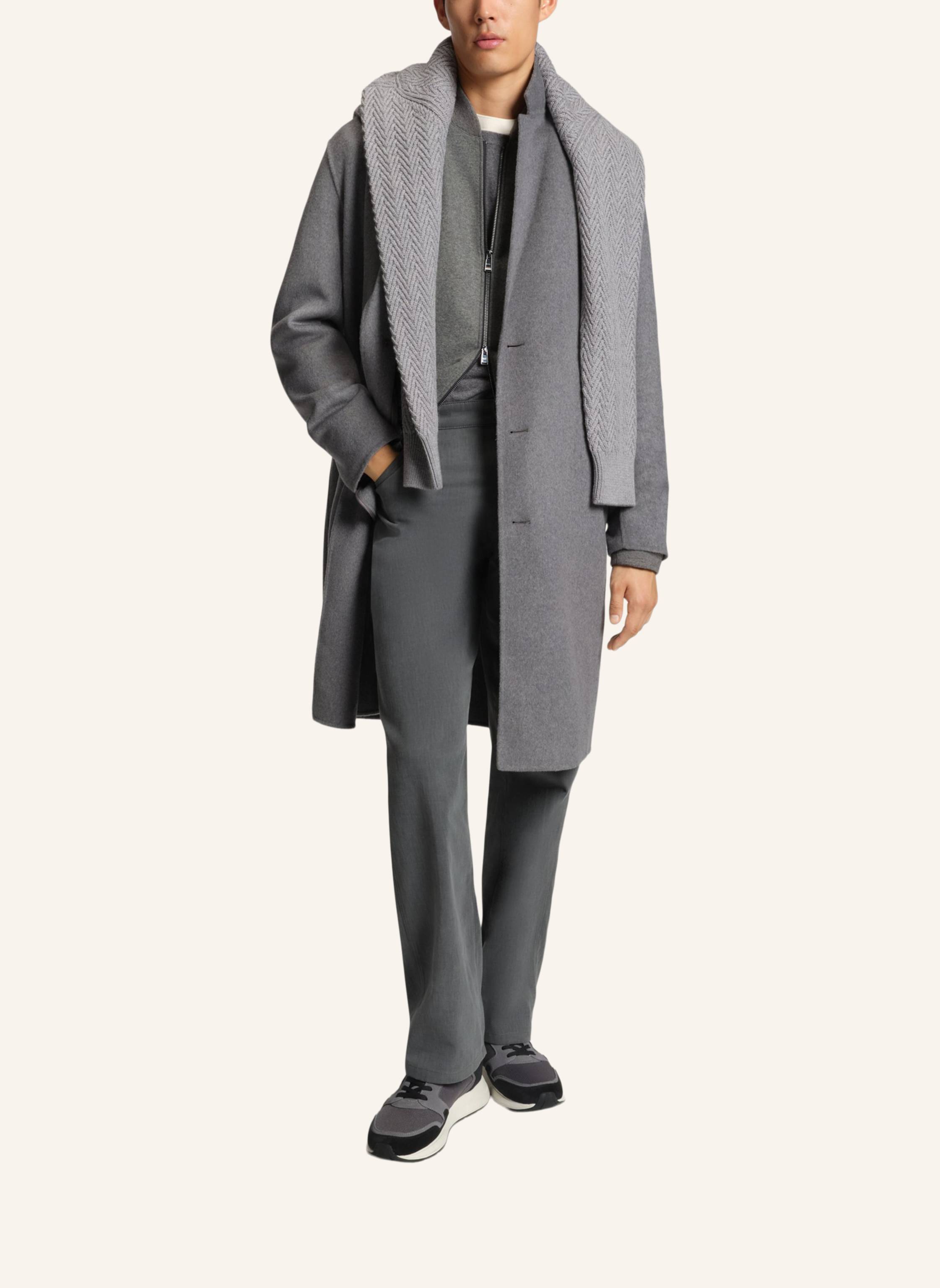 Thumbnail - Boss Klassischer Mantel C-Cale-Df-254f Relaxed Fit grau