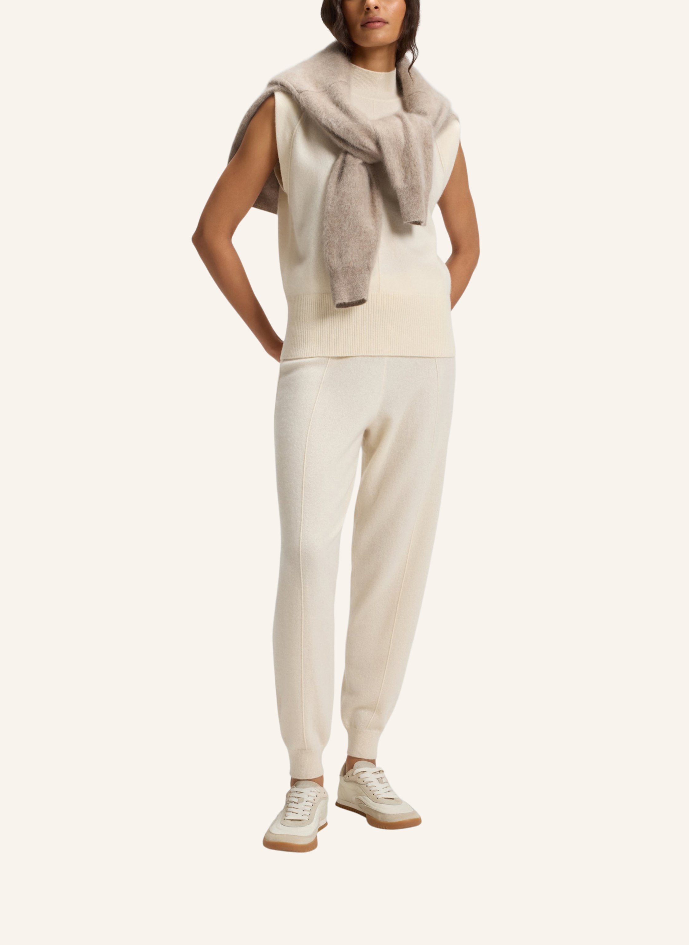 Thumbnail - Boss Cashmere-Pullunder Futrani beige