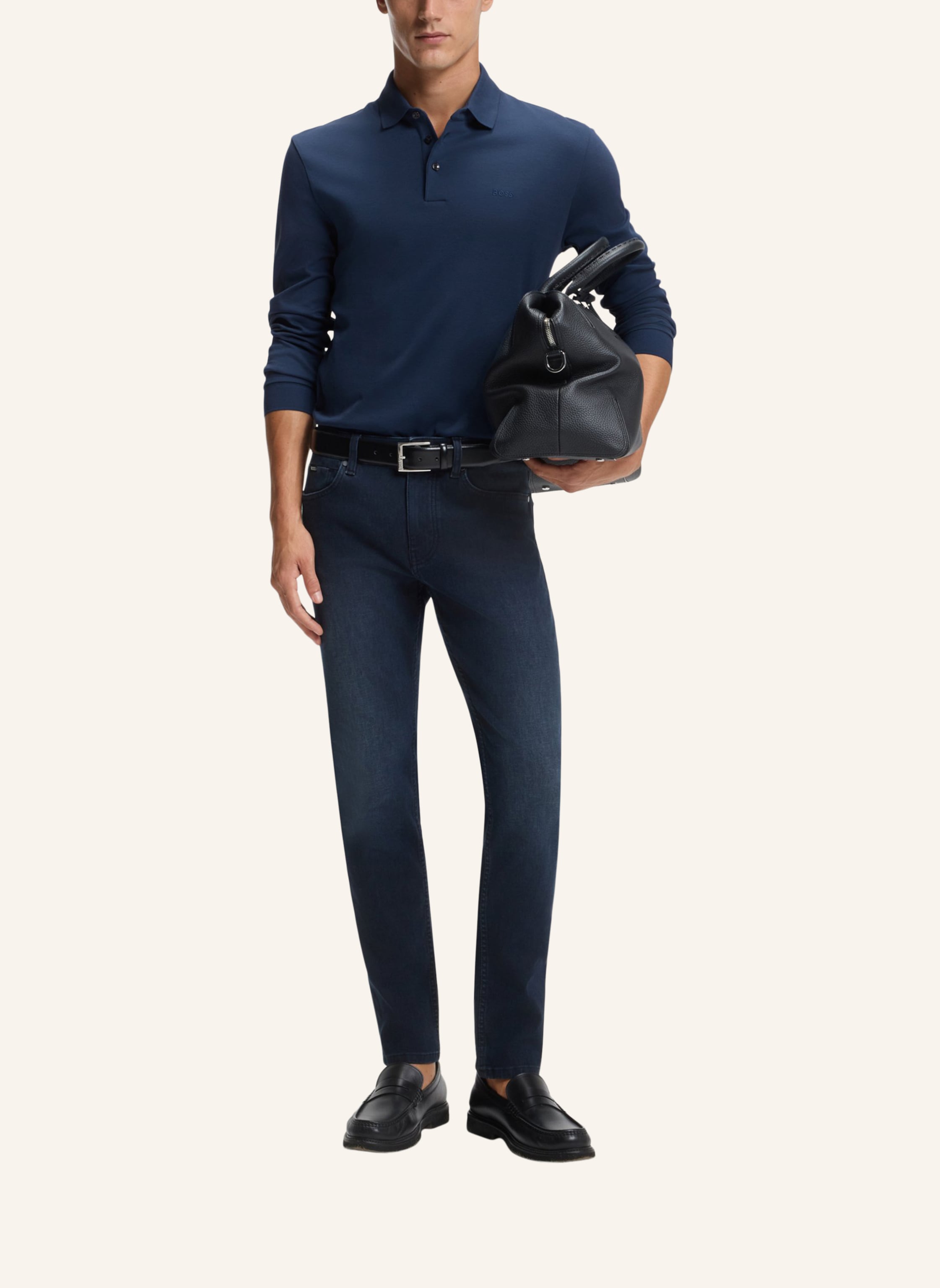 Thumbnail - Boss Jersey-Poloshirt Pado blau