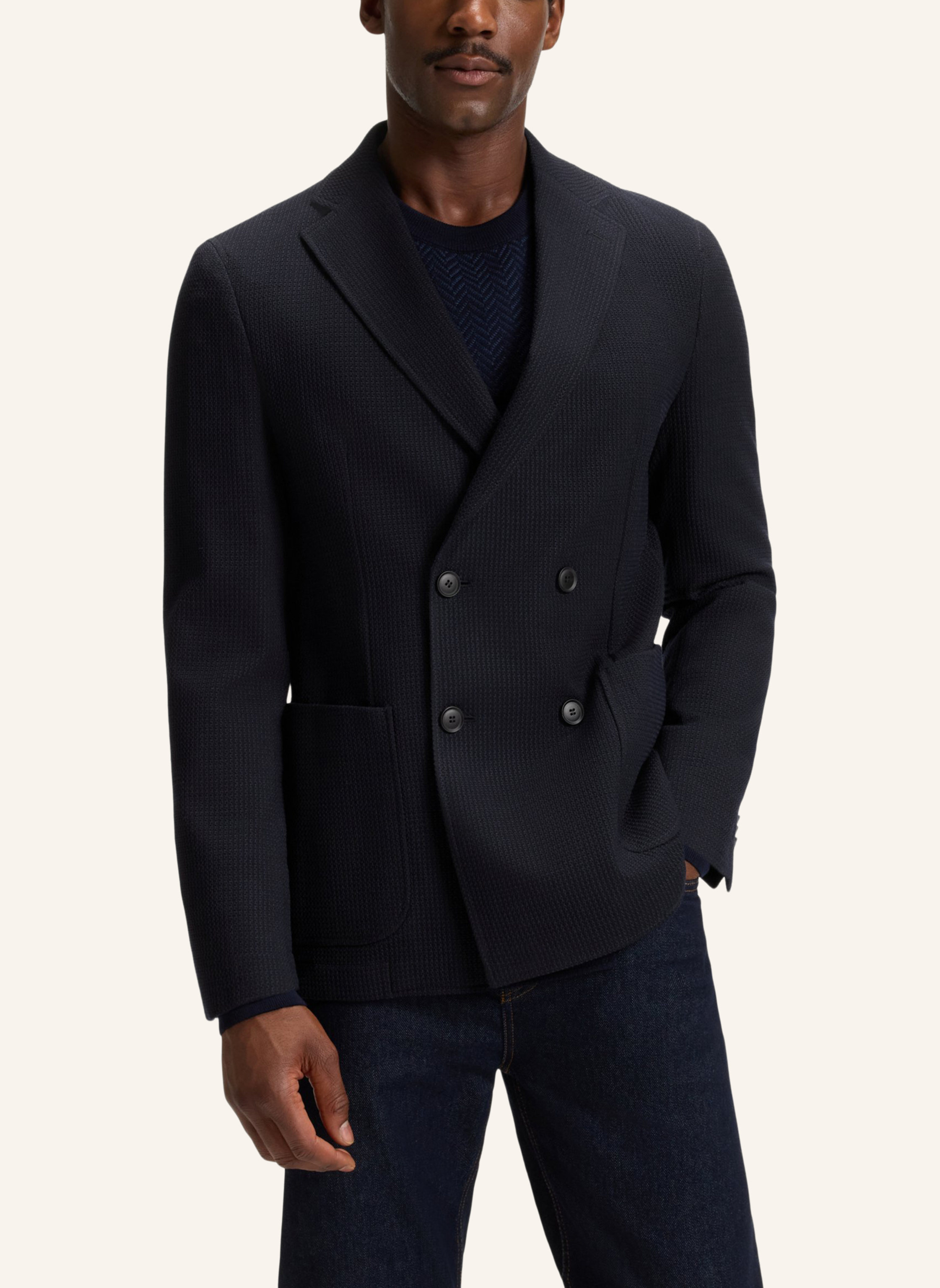 Thumbnail - Boss Blazer C-Hanry-Db-254 Slim Fit blau