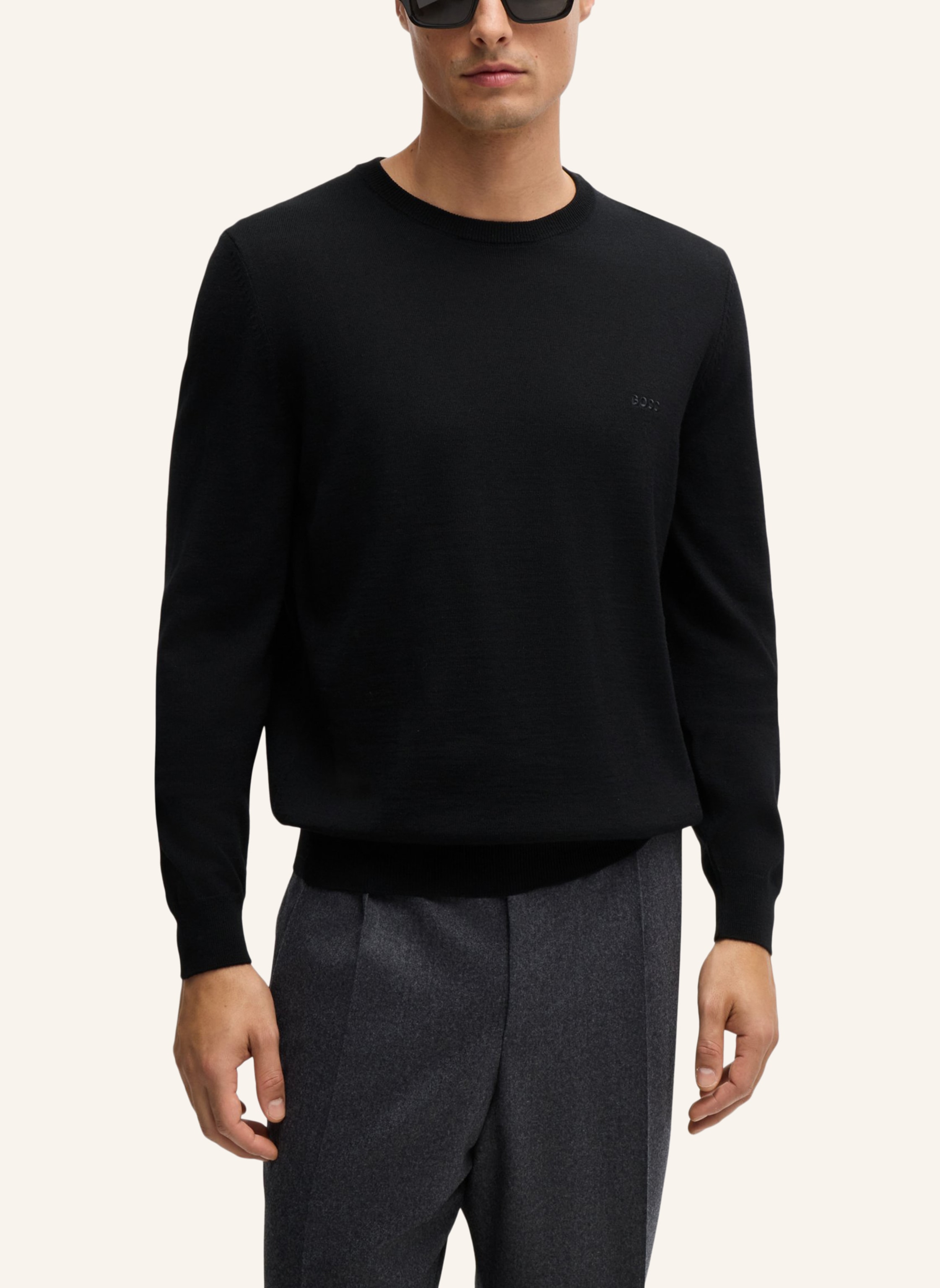 Thumbnail - Boss Pullover Botto-L Regular Fit schwarz