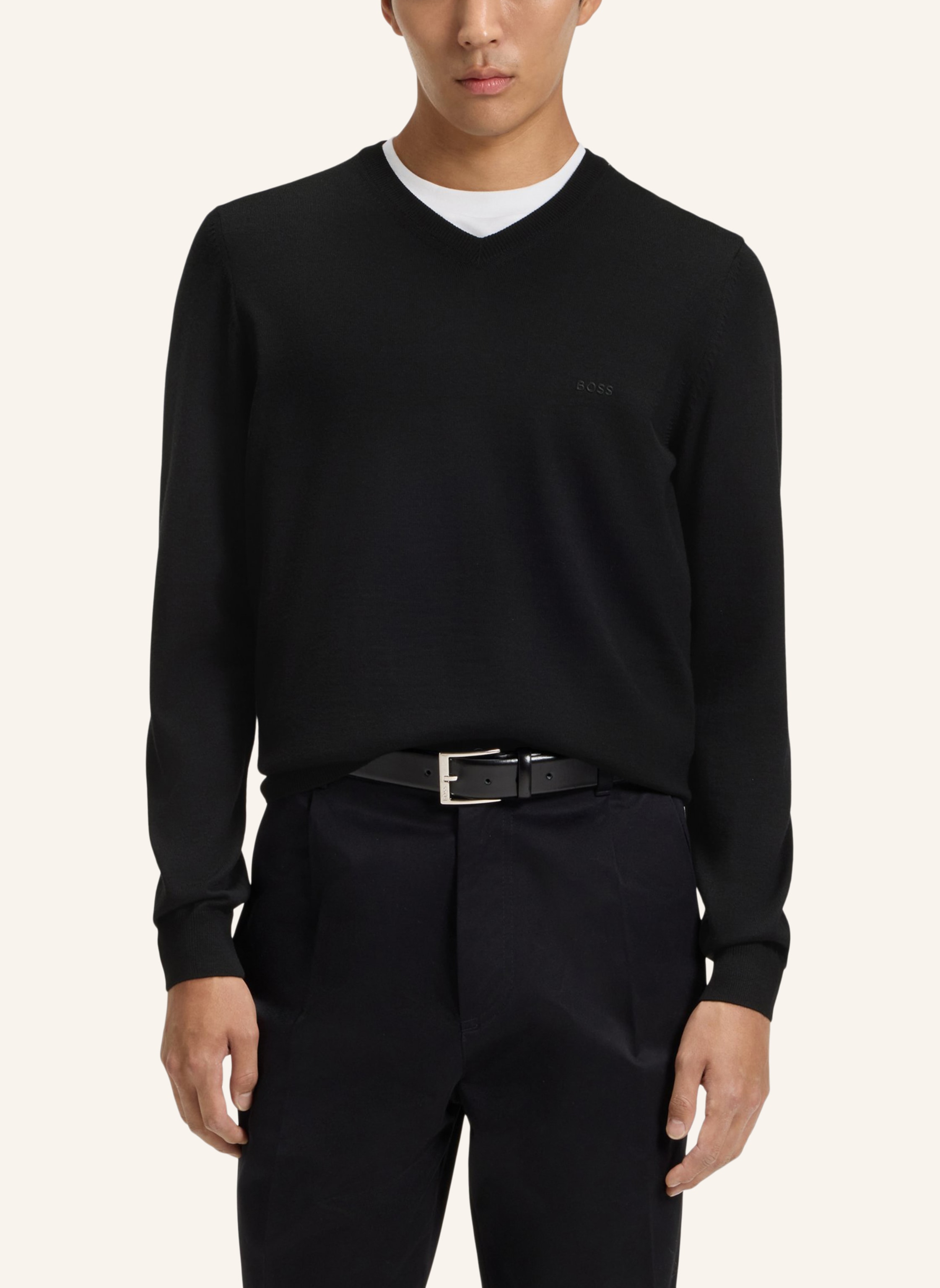Thumbnail - Boss Pullover Baram-L Regular Fit schwarz