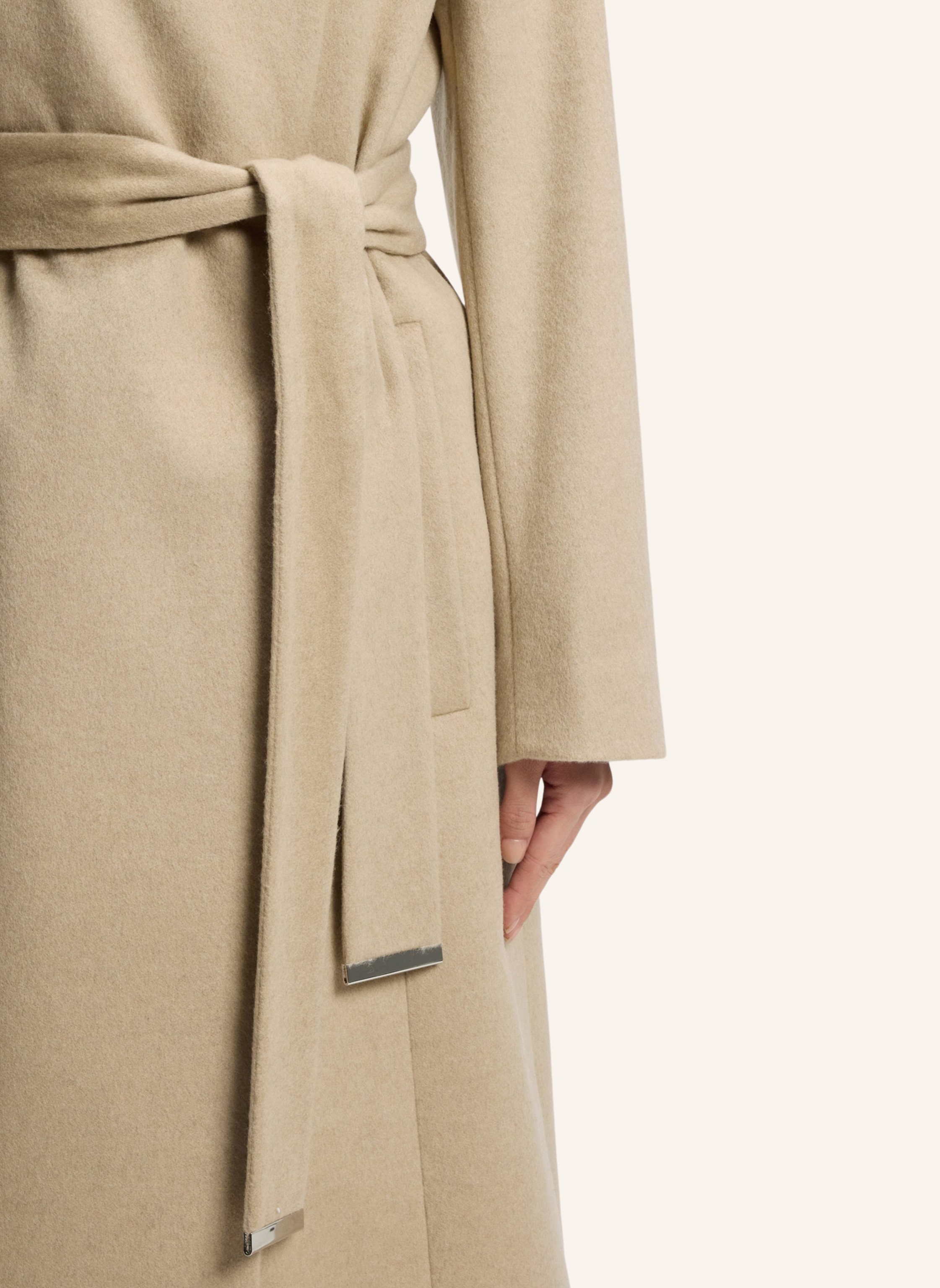Thumbnail - Boss Wollmantel Calegan beige