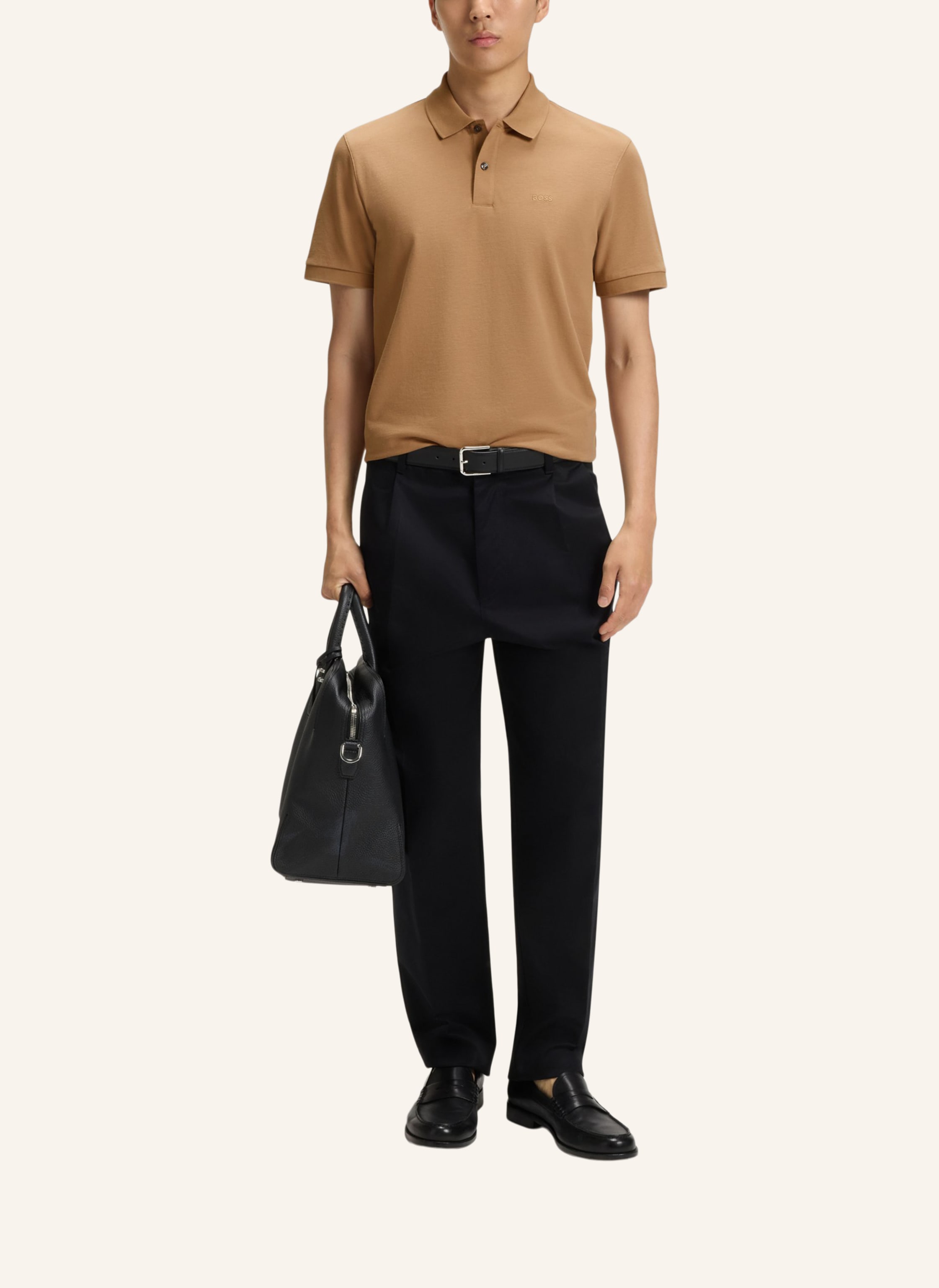 Thumbnail - Boss Poloshirt Pallas Regular Fit beige