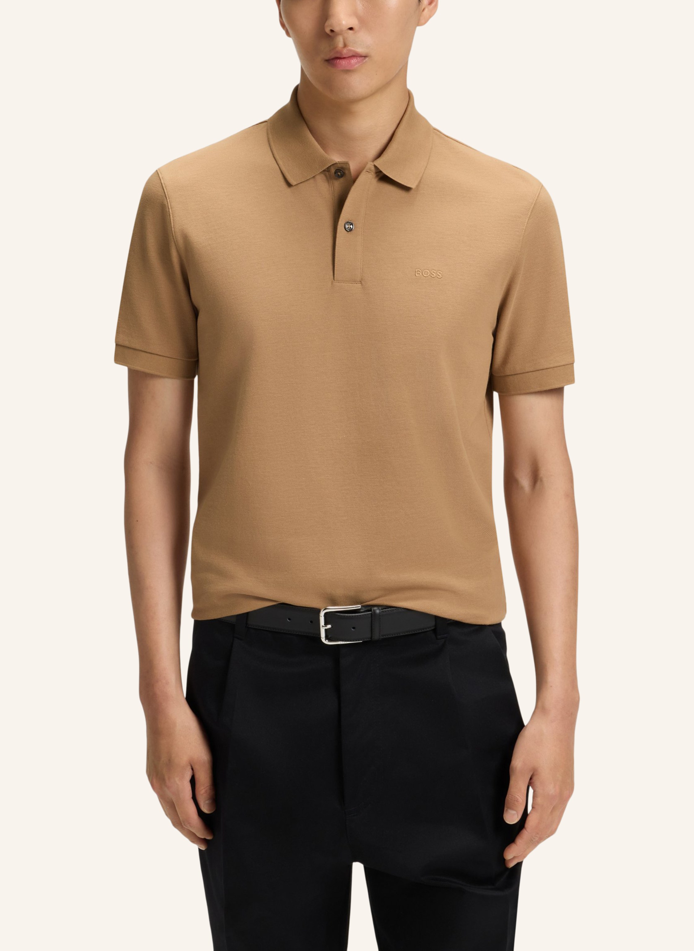 Thumbnail - Boss Poloshirt Pallas Regular Fit beige
