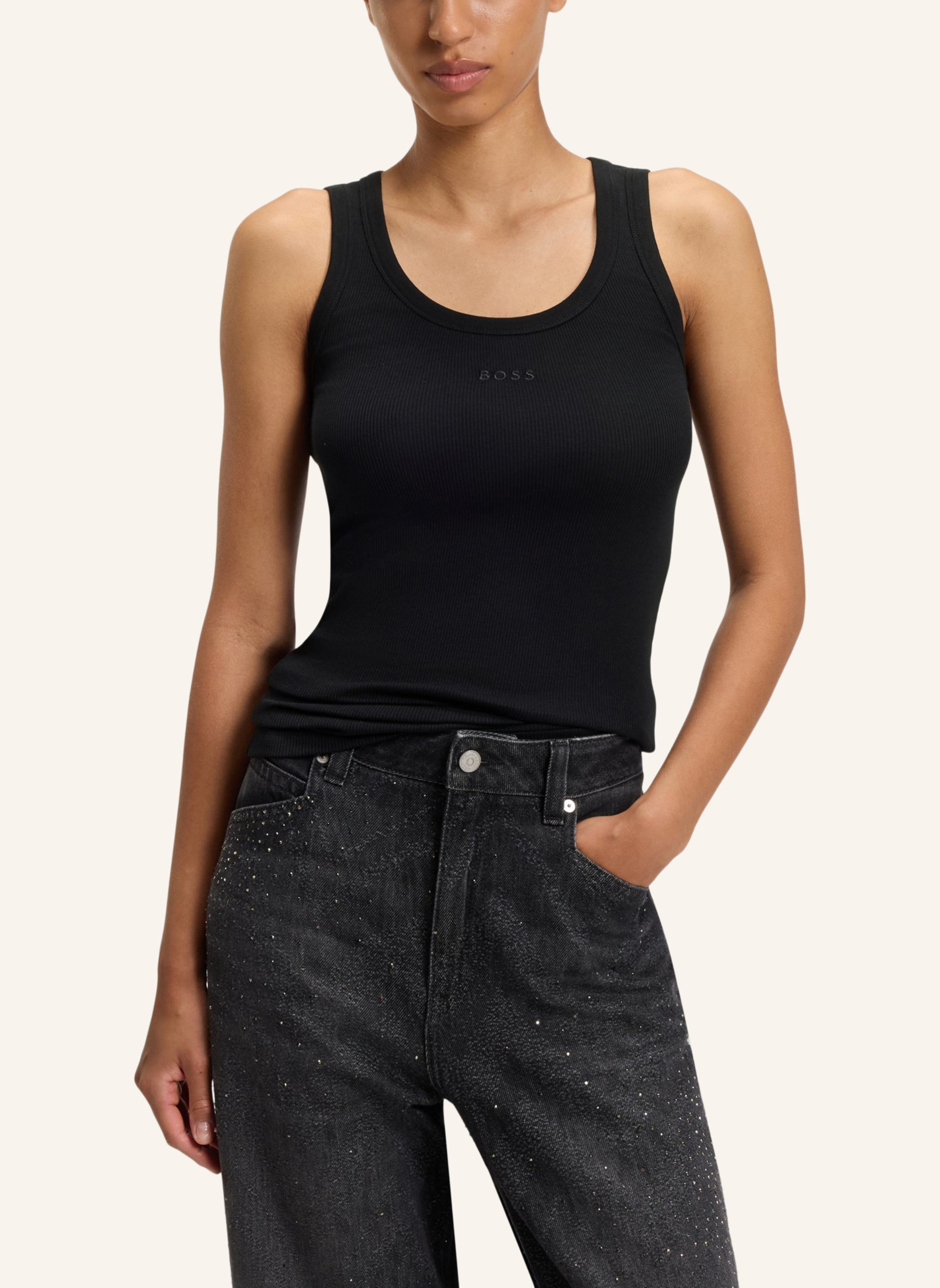 Thumbnail - Boss Casual Top C_Ematite Slim Fit schwarz