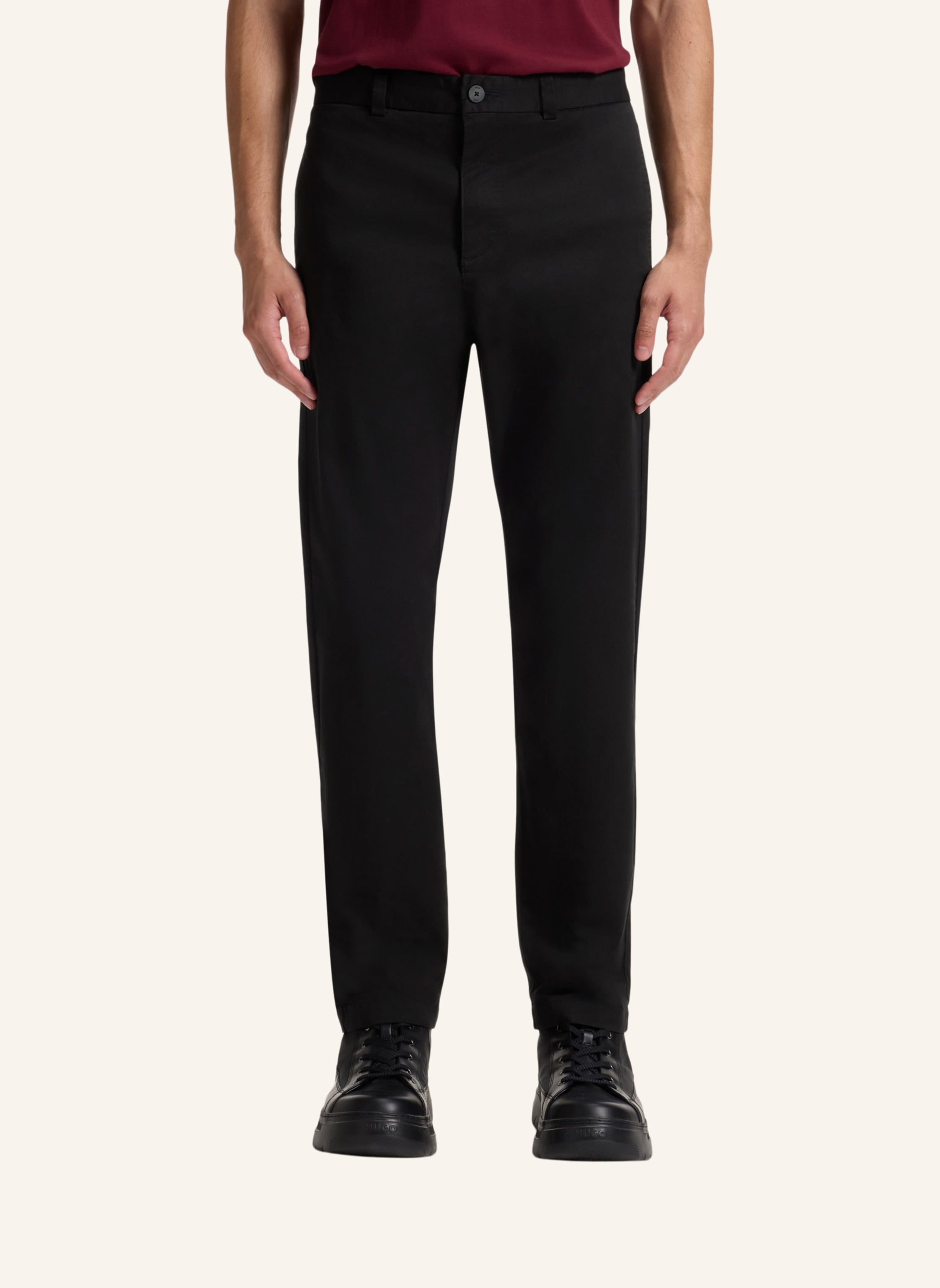 Thumbnail - Hugo Casual Hose david251d Slim Fit schwarz
