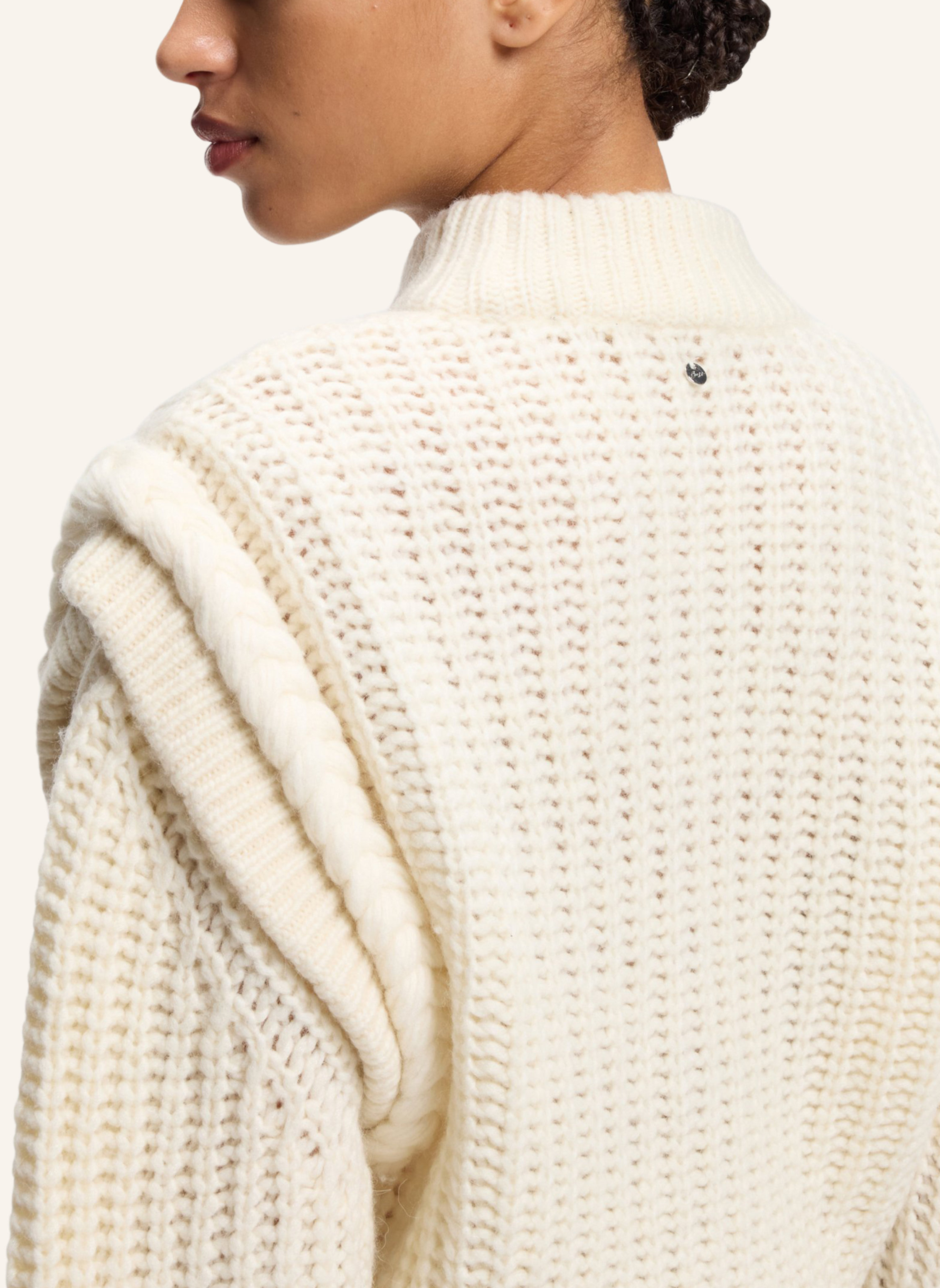 Thumbnail - Boss Pullover C_Fasta Relaxed Fit beige