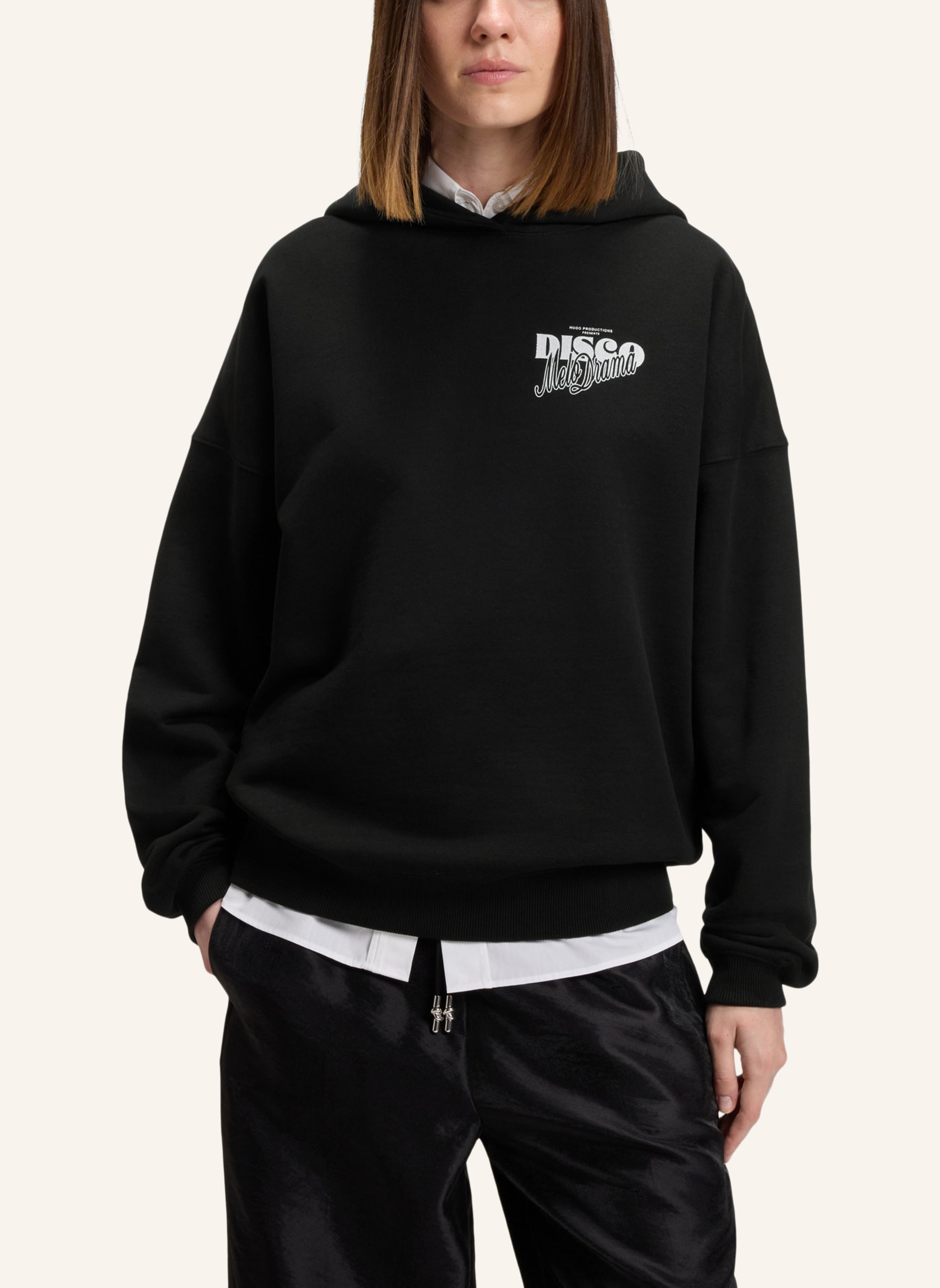 Thumbnail - Hugo Sweatshirt Dalessandra Oversize Fit schwarz