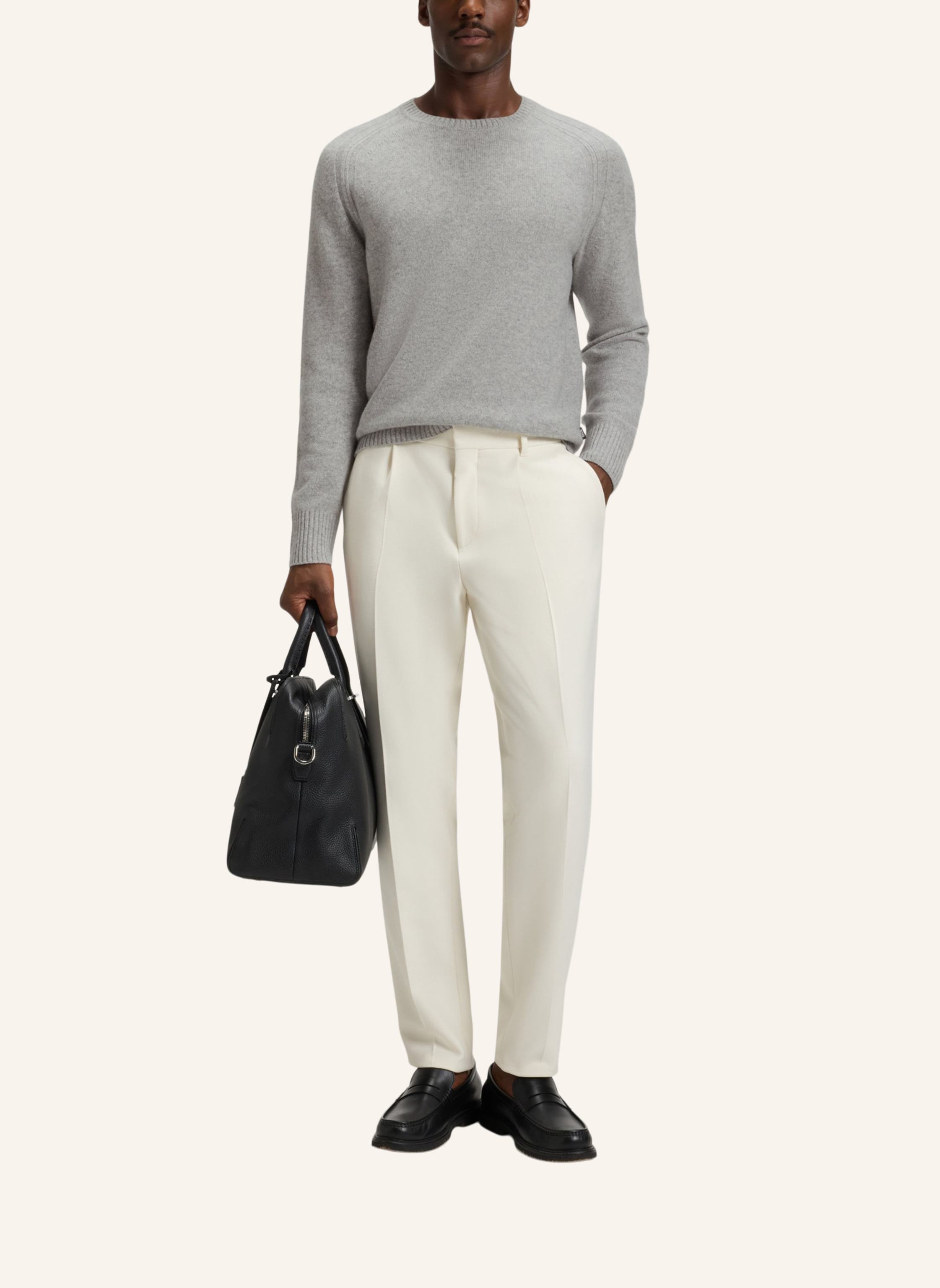 Thumbnail - Boss Pullover H-Halvo Regular Fit grau