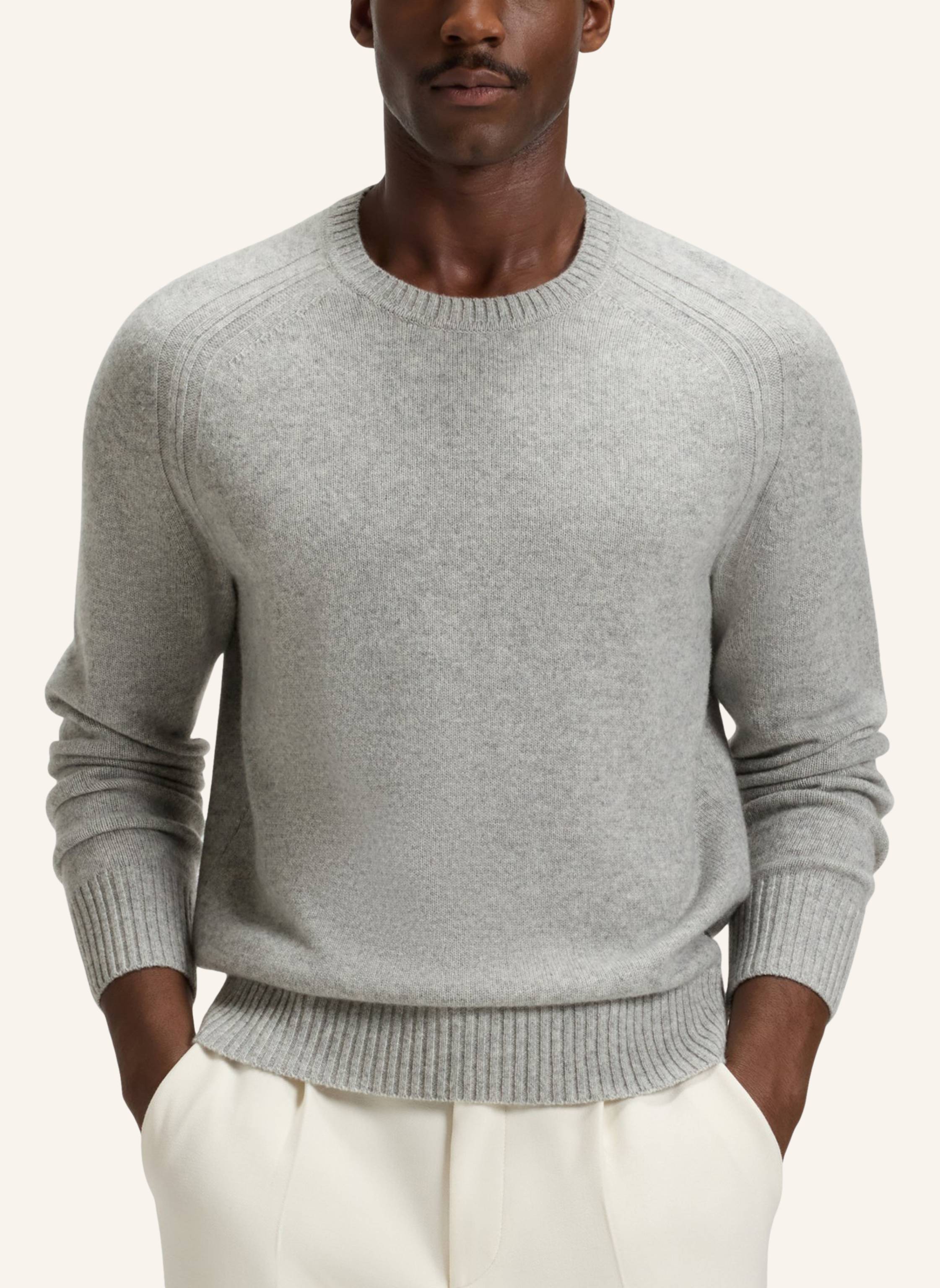 Thumbnail - Boss Pullover H-Halvo Regular Fit grau