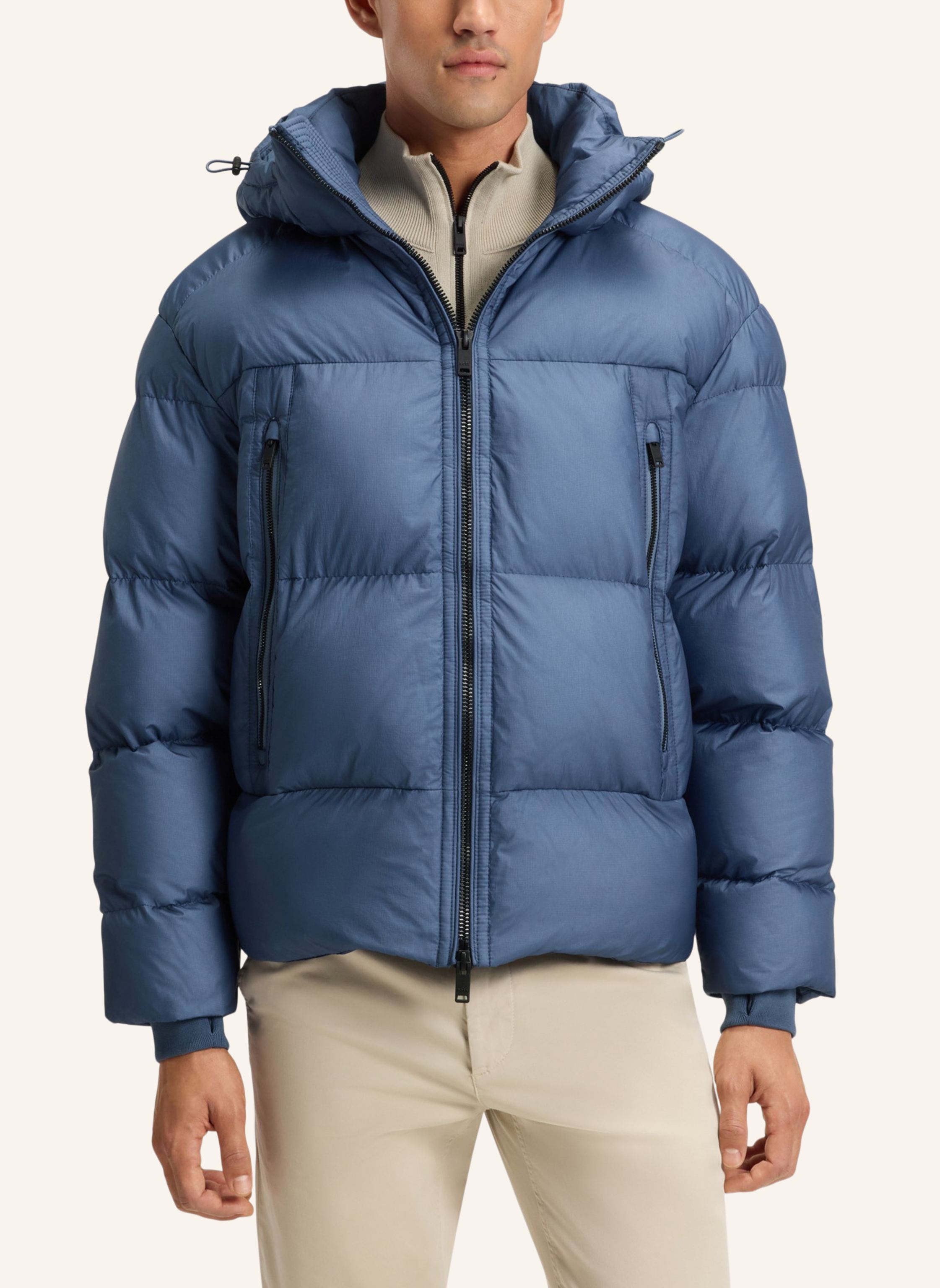 Thumbnail - Boss Steppjacke Orbok Mit Abnehmbarer Kapuze blau