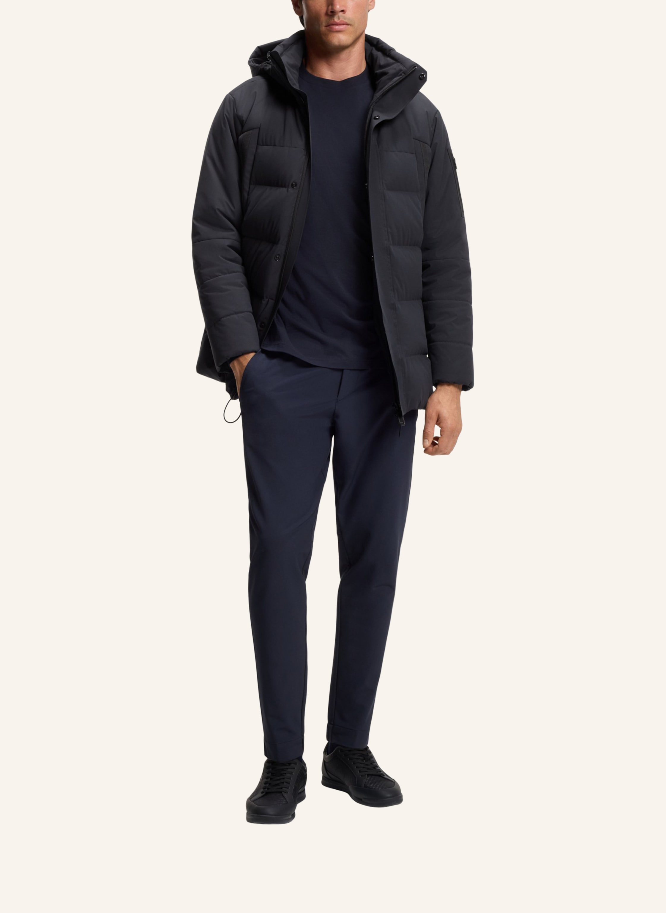 Thumbnail - Boss Casual Jacke Ow_Block-X Parka Regular Fit blau