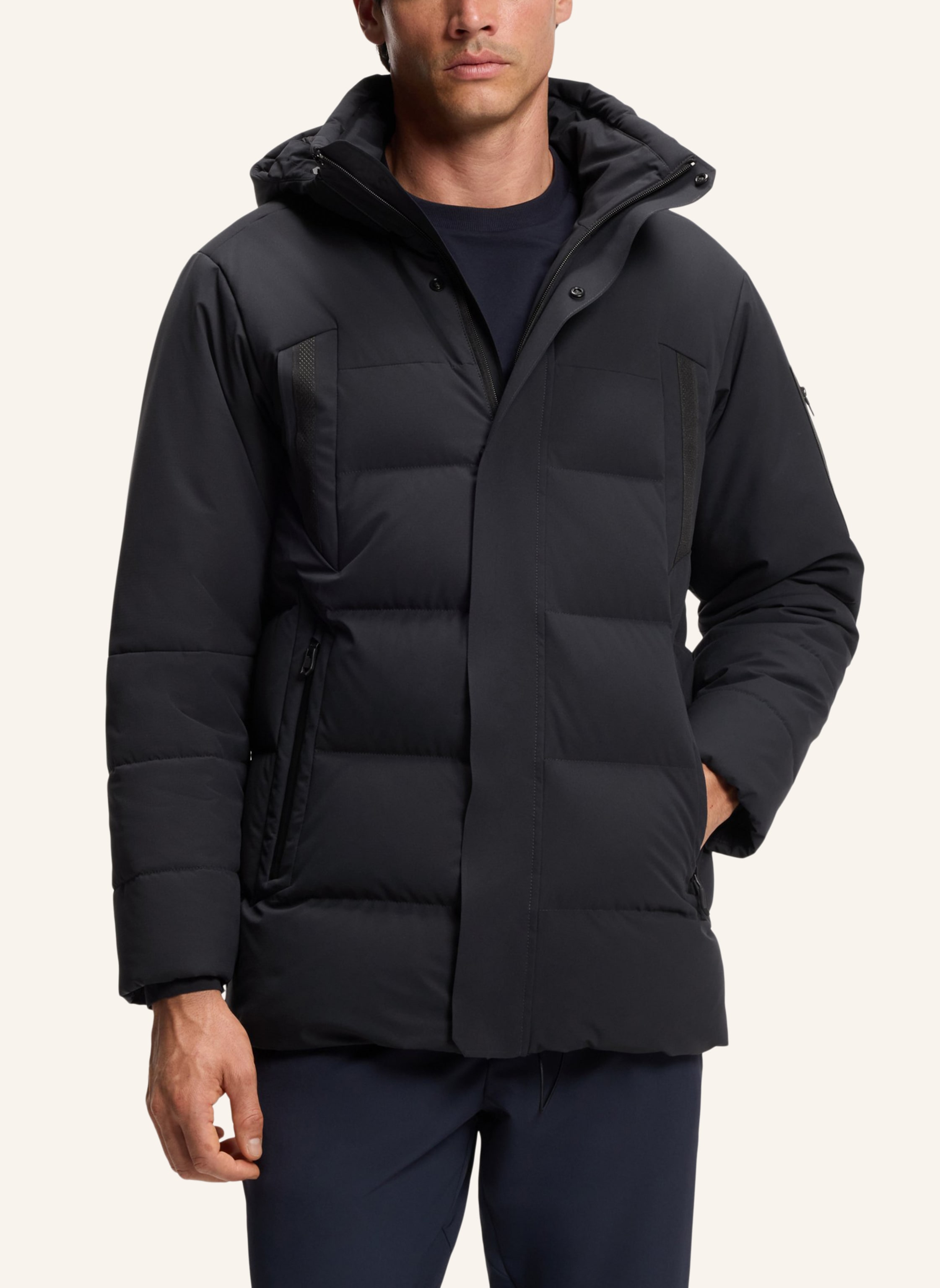 Thumbnail - Boss Casual Jacke Ow_Block-X Parka Regular Fit blau