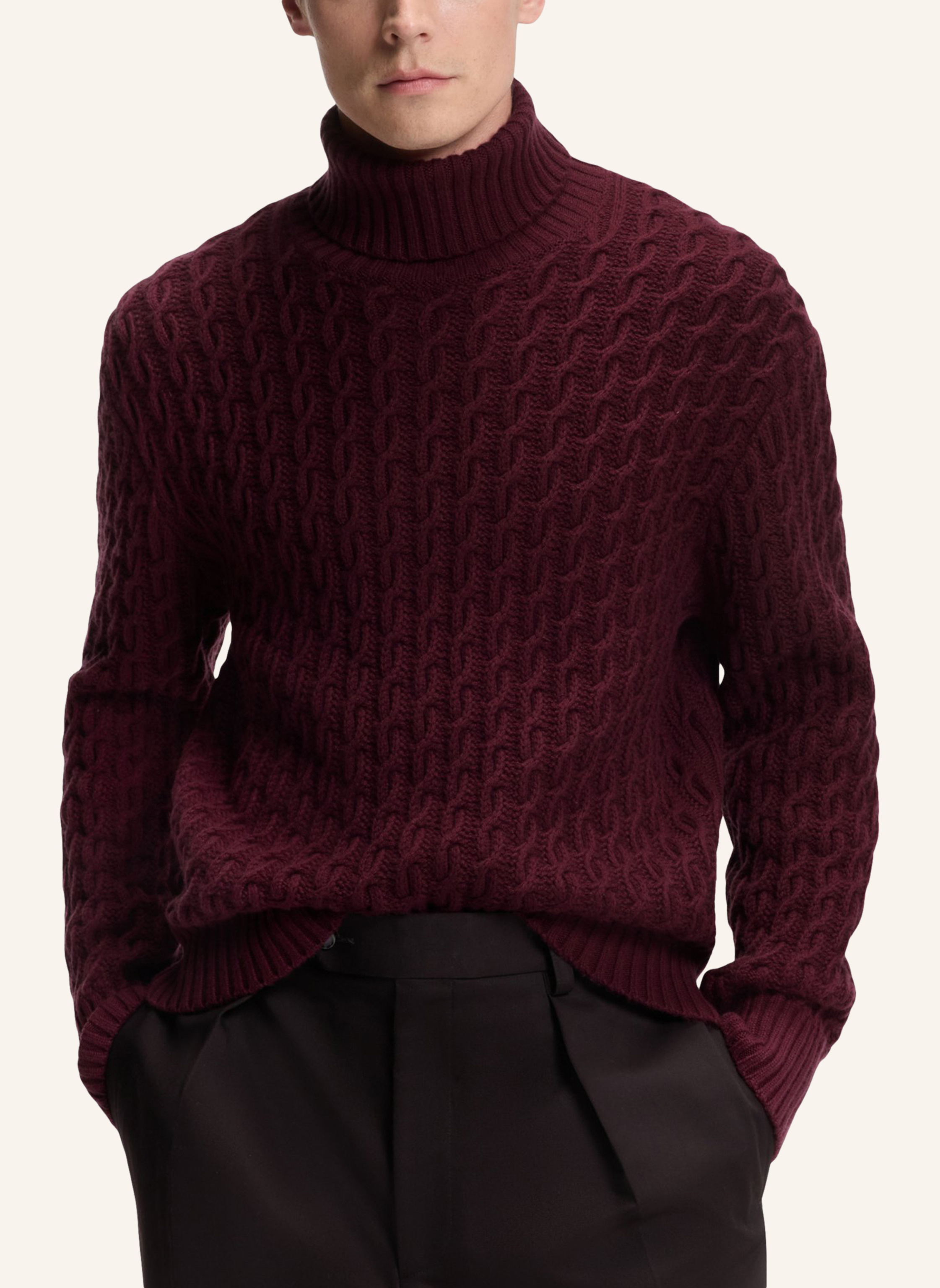 Thumbnail - Boss Pullover Herrero_Db Relaxed Fit rot