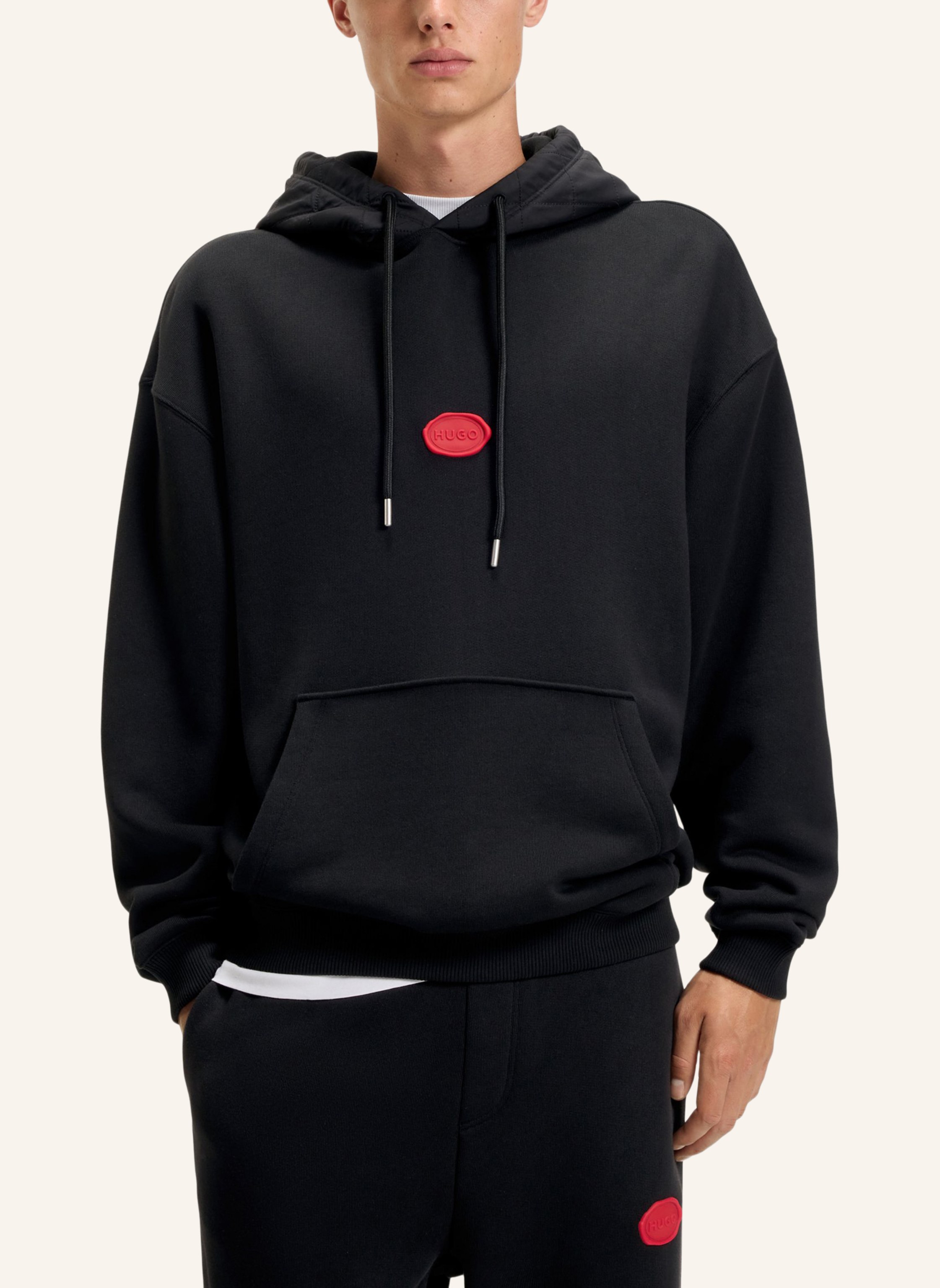 Thumbnail - Hugo Sweatshirt Dilvano Oversize Fit schwarz