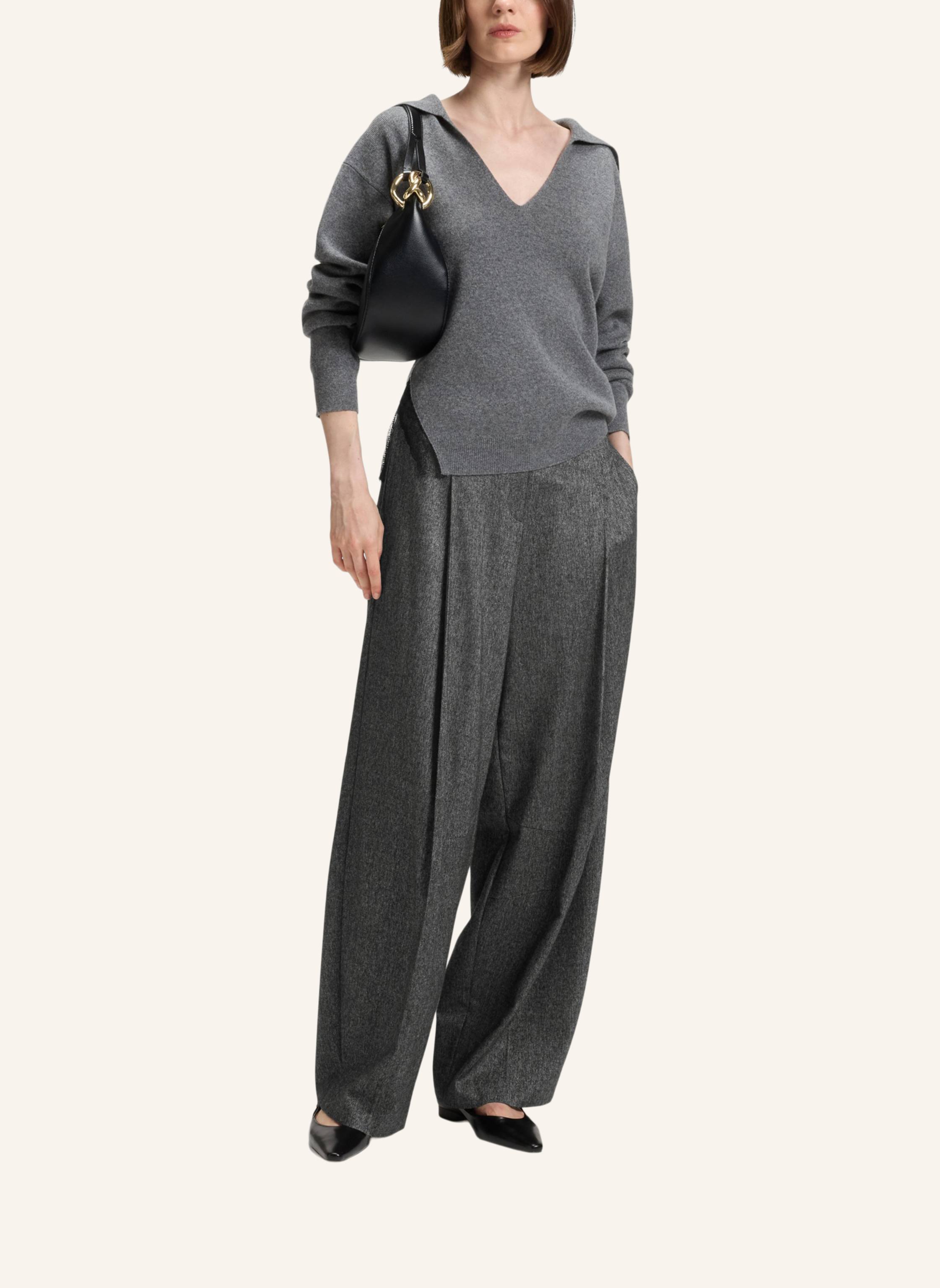 Thumbnail - Boss Business Hose Telda Oversize Fit grau