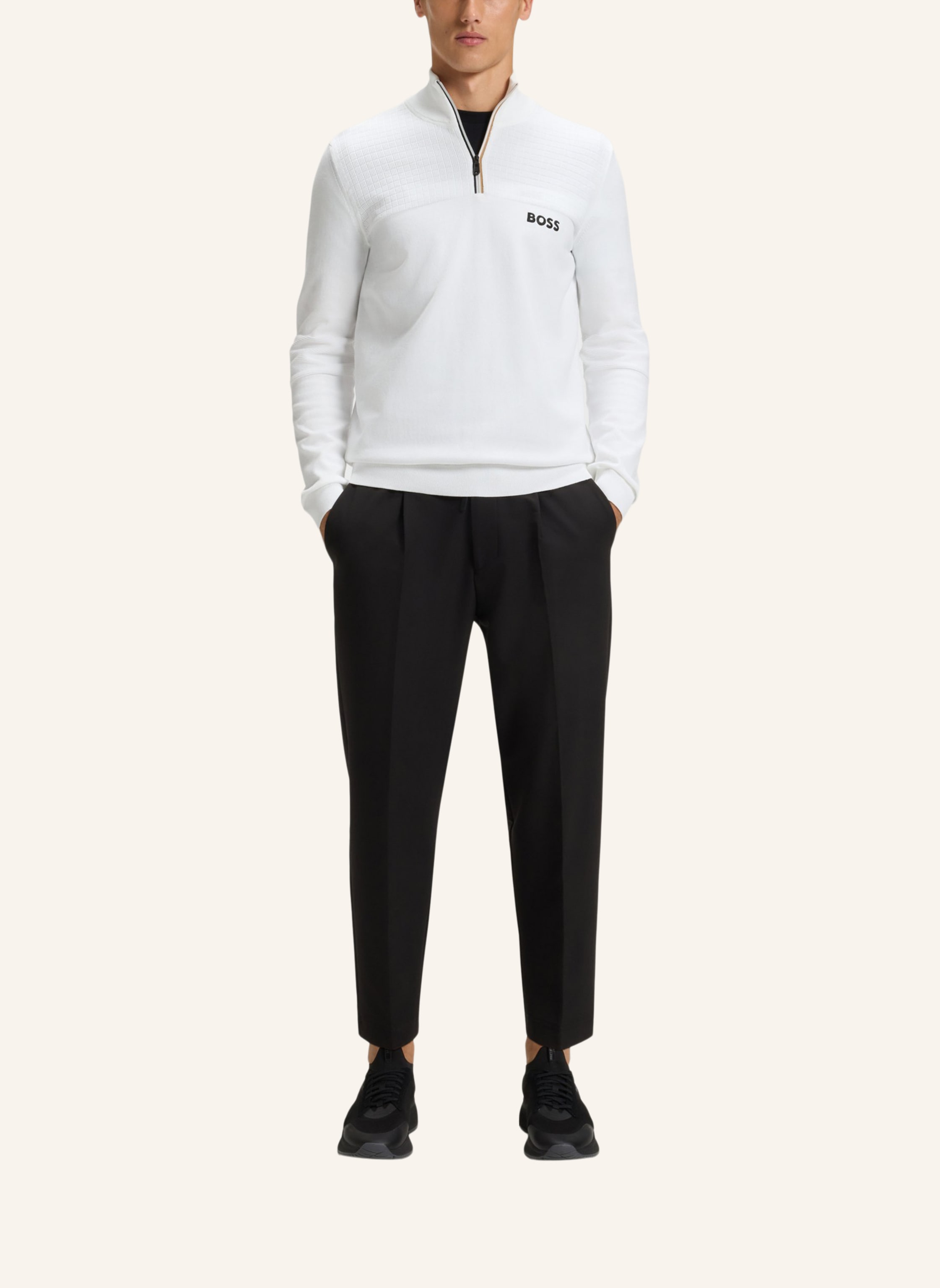 Thumbnail - Boss Pullover K_Hydro Qz-1 Regular Fit weiss
