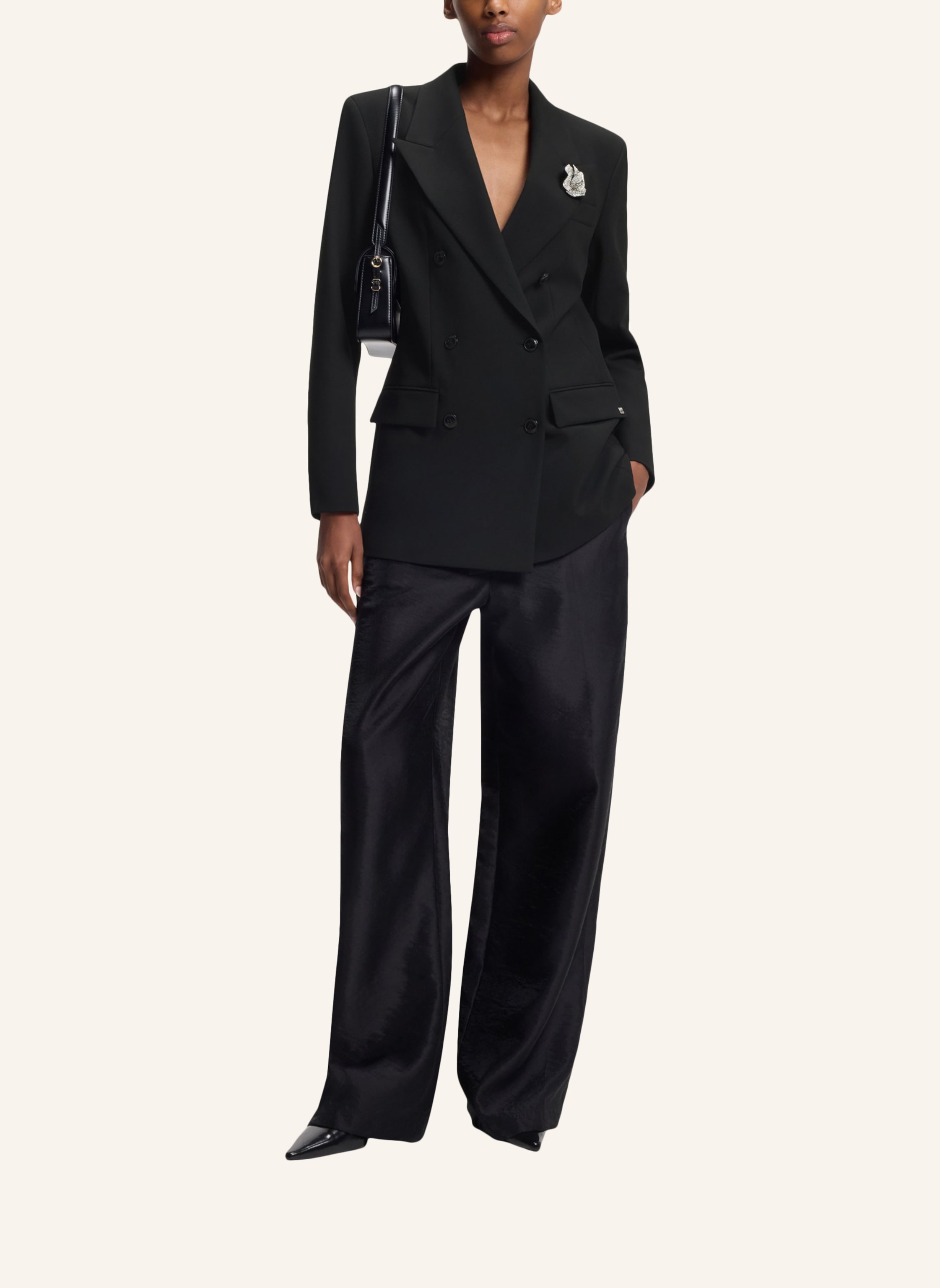 Thumbnail - Hugo Blazer Amelora Oversize Fit schwarz