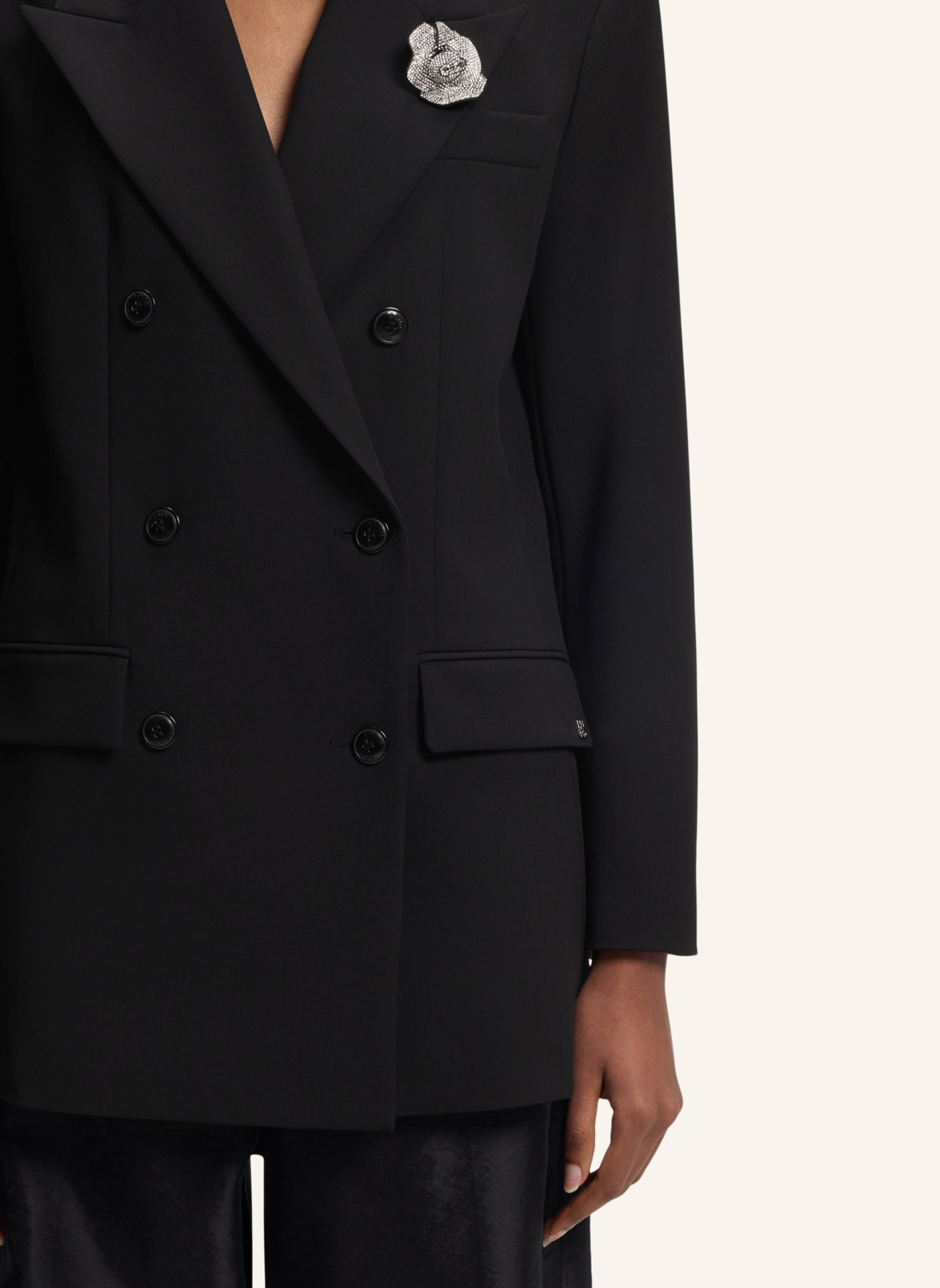 Thumbnail - Hugo Blazer Amelora Oversize Fit schwarz