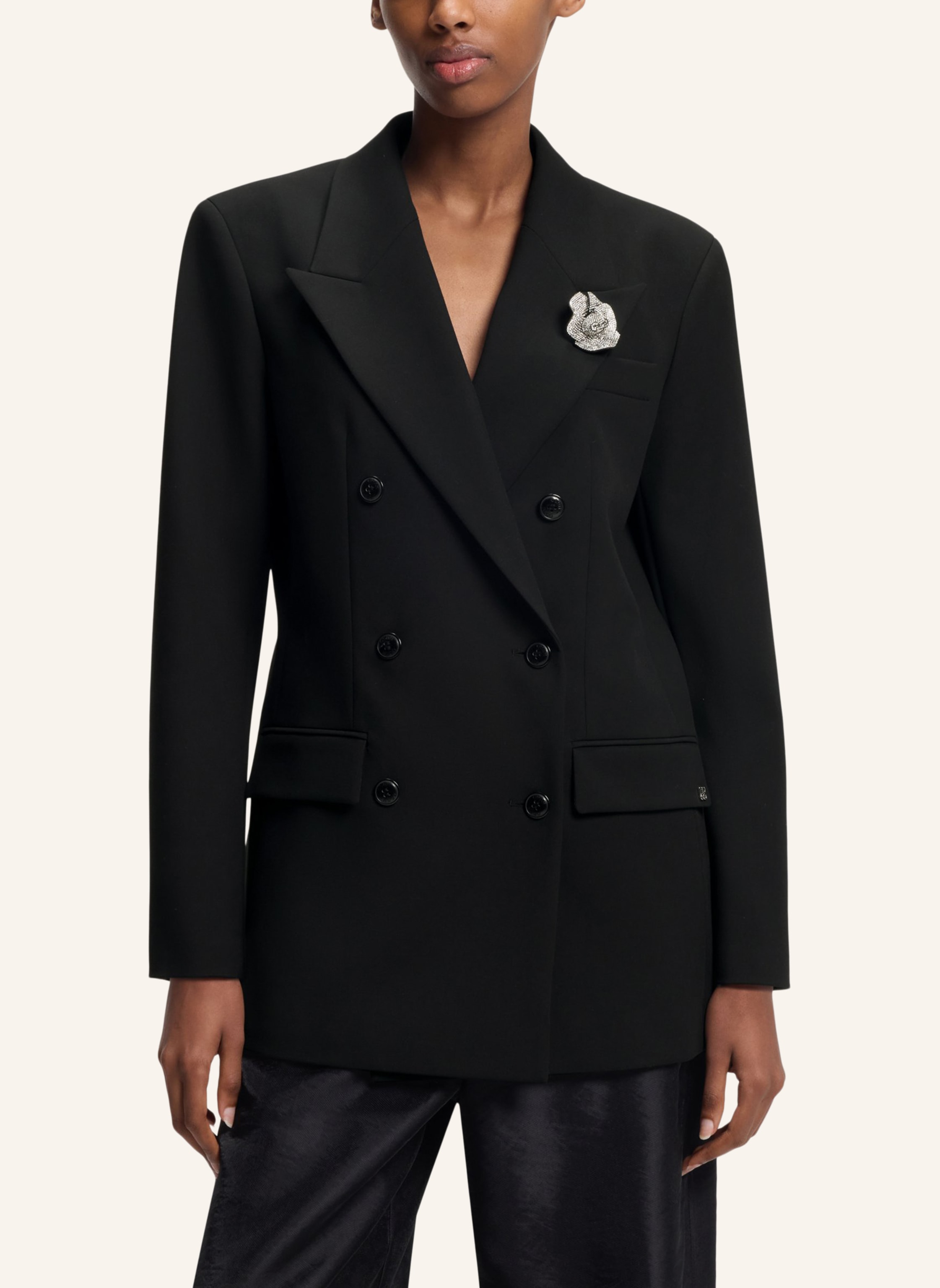 Thumbnail - Hugo Blazer Amelora Oversize Fit schwarz