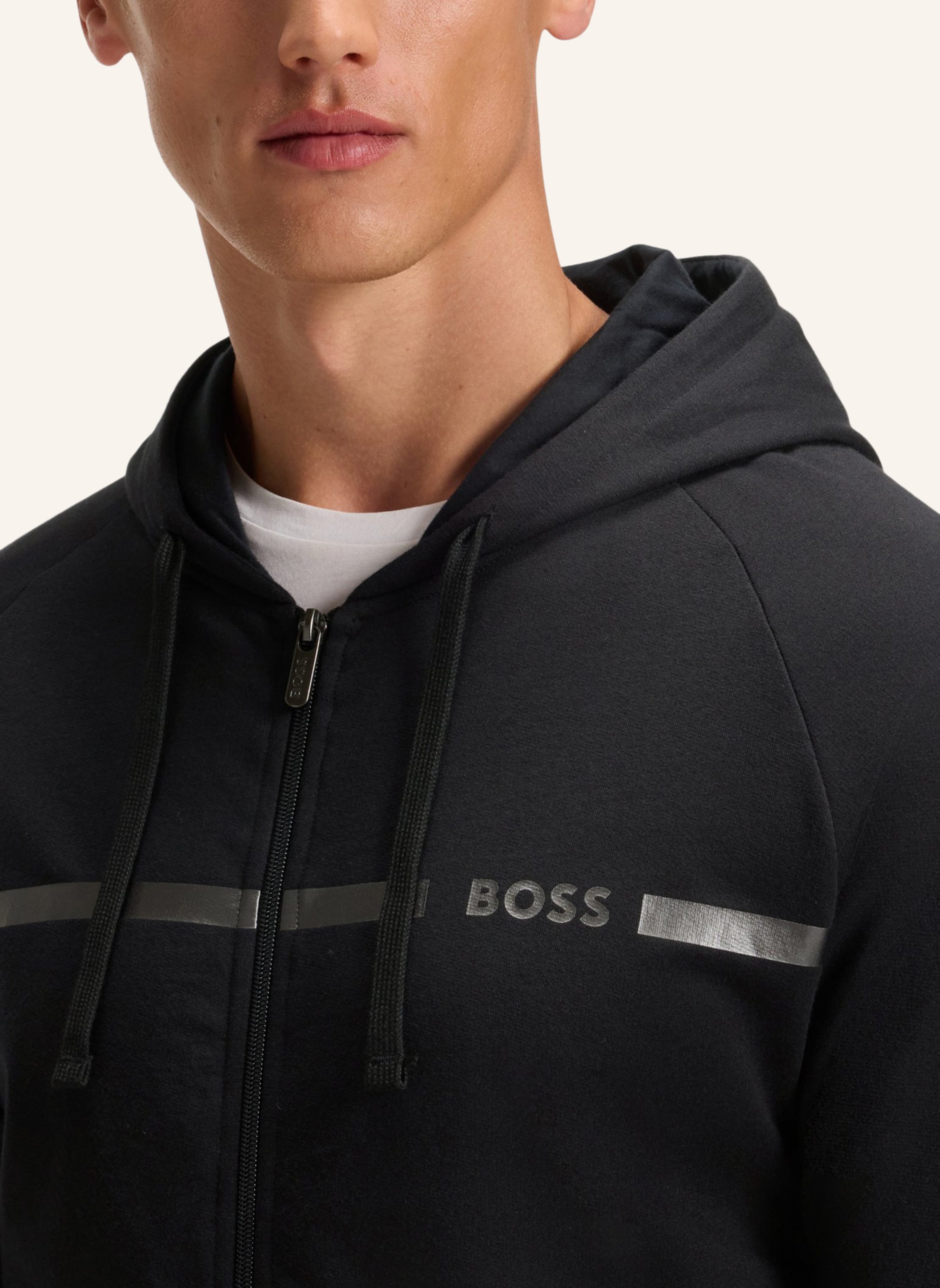 Thumbnail - Boss Loungewear Jacke Authentic Jacket H Regular Fit schwarz