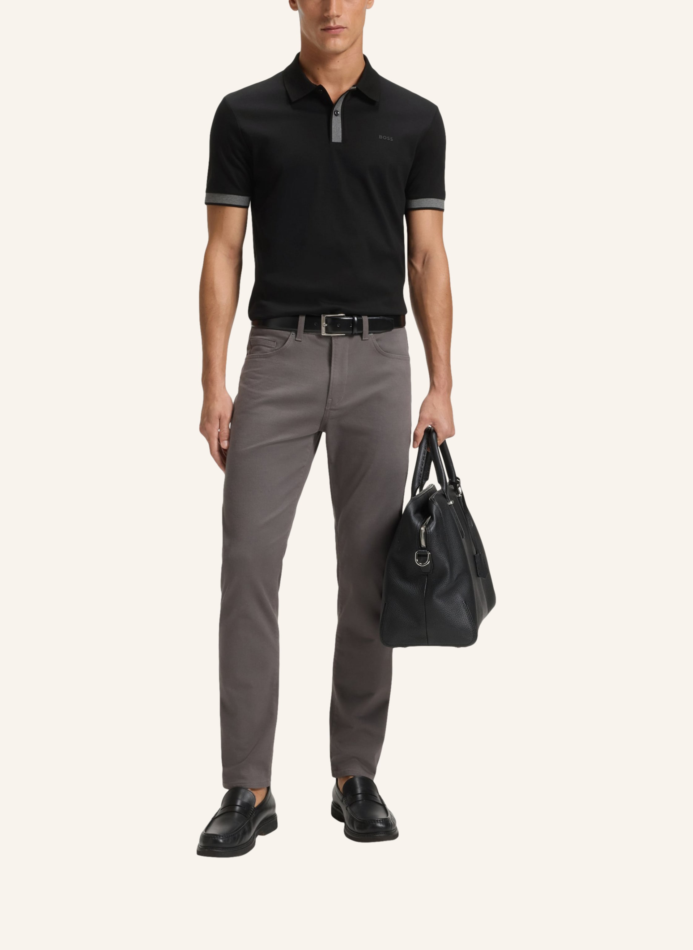 Thumbnail - Boss Poloshirt H-Phillipson 200 Slim Fit schwarz