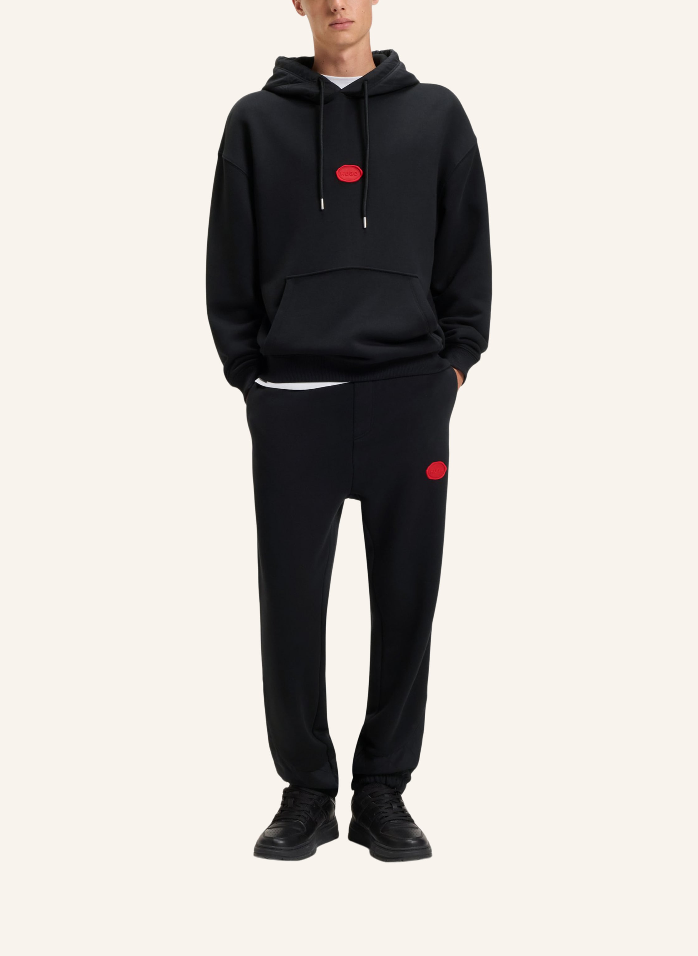 Thumbnail - Hugo Casual Hose Dilvanos Relaxed Fit schwarz