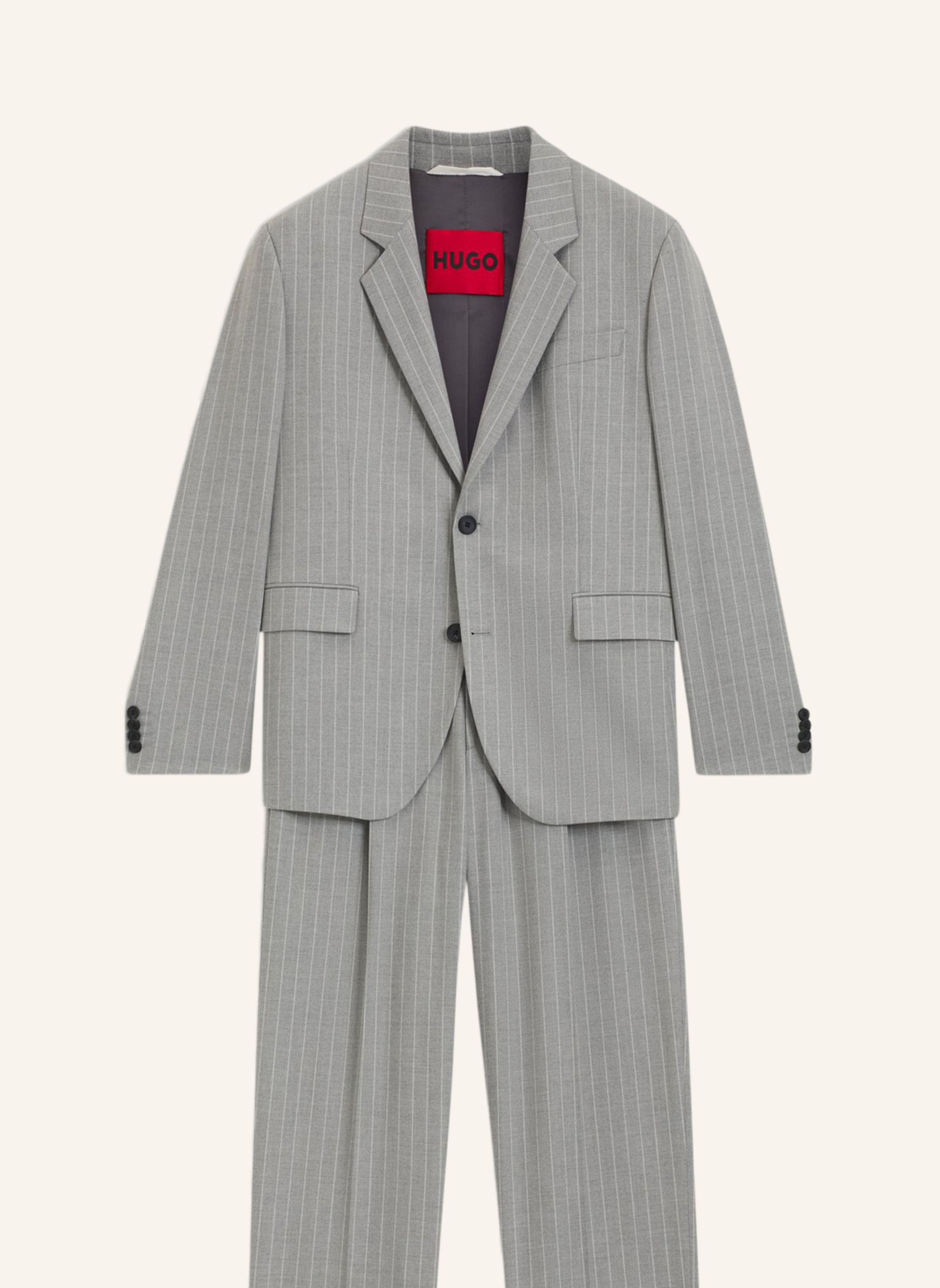 Thumbnail - Hugo Business Anzug Karlo-flips251x Modern Fit grau