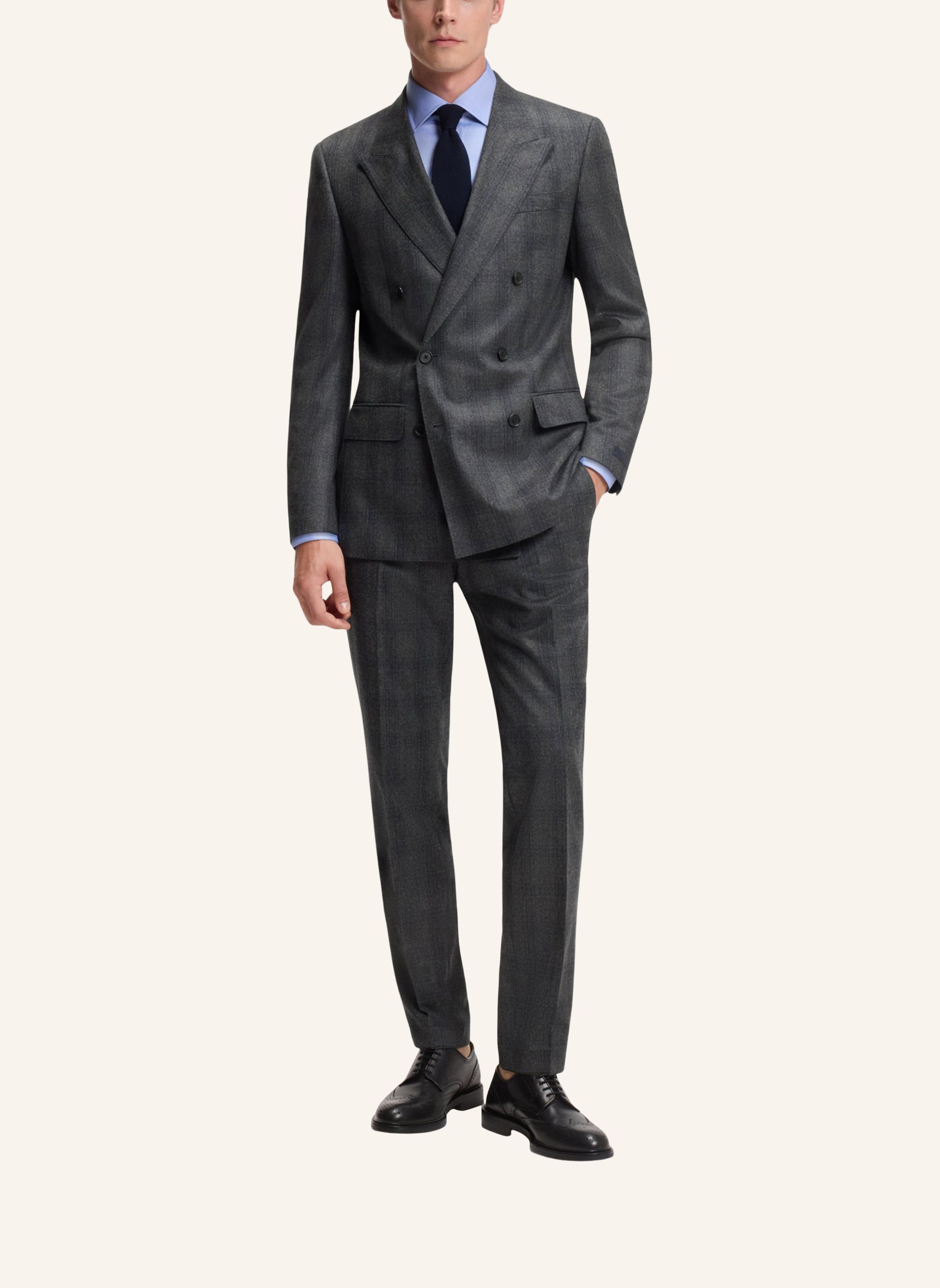 Thumbnail - Boss Business Hose Db-Suit-Trous-252_Db Slim Fit grau