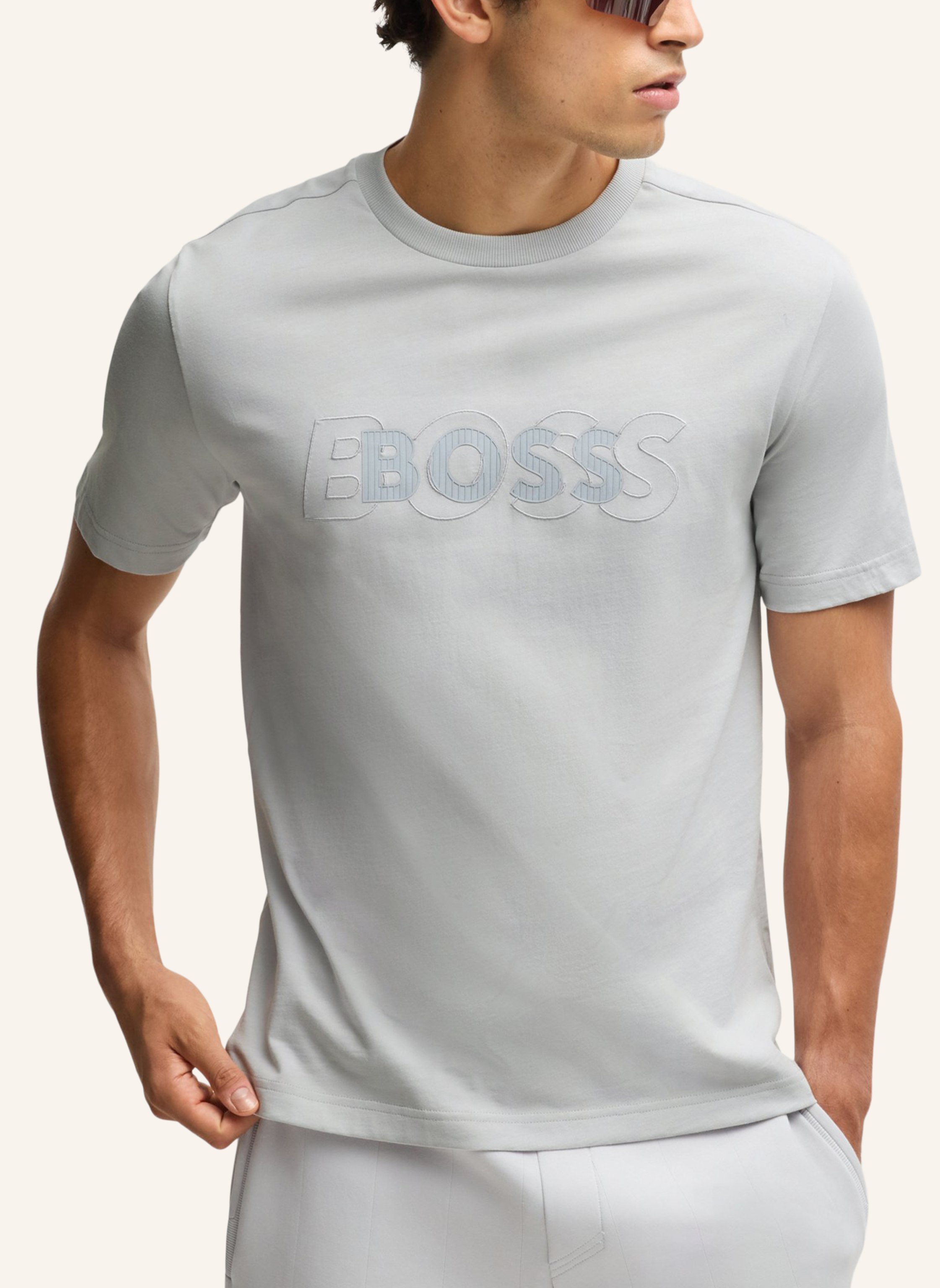 Thumbnail - Boss T-Shirt Tee Dropneedle Regular Fit grau