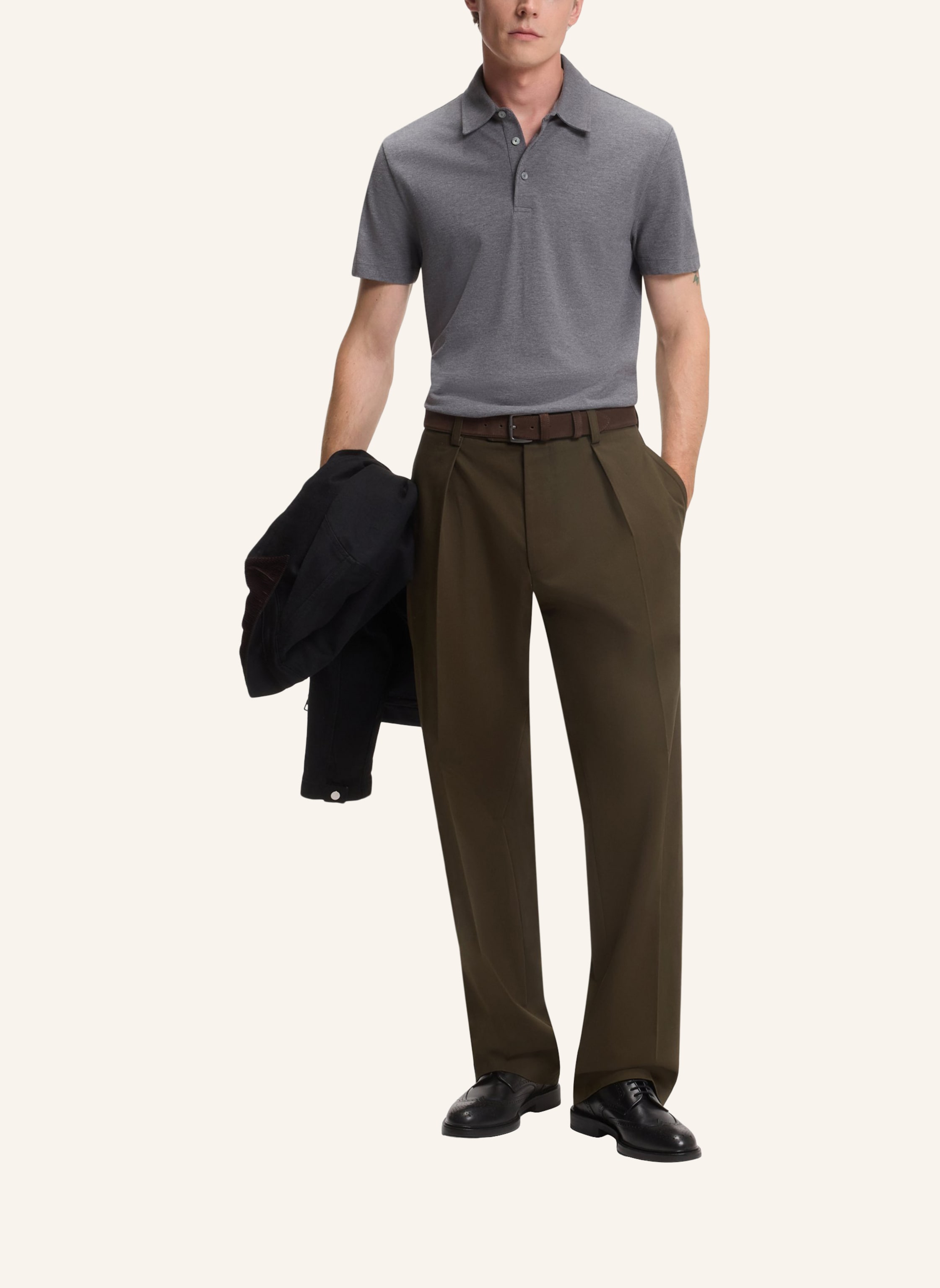 Thumbnail - Boss Business Hose Trousers-252_Db Relaxed Fit gruen
