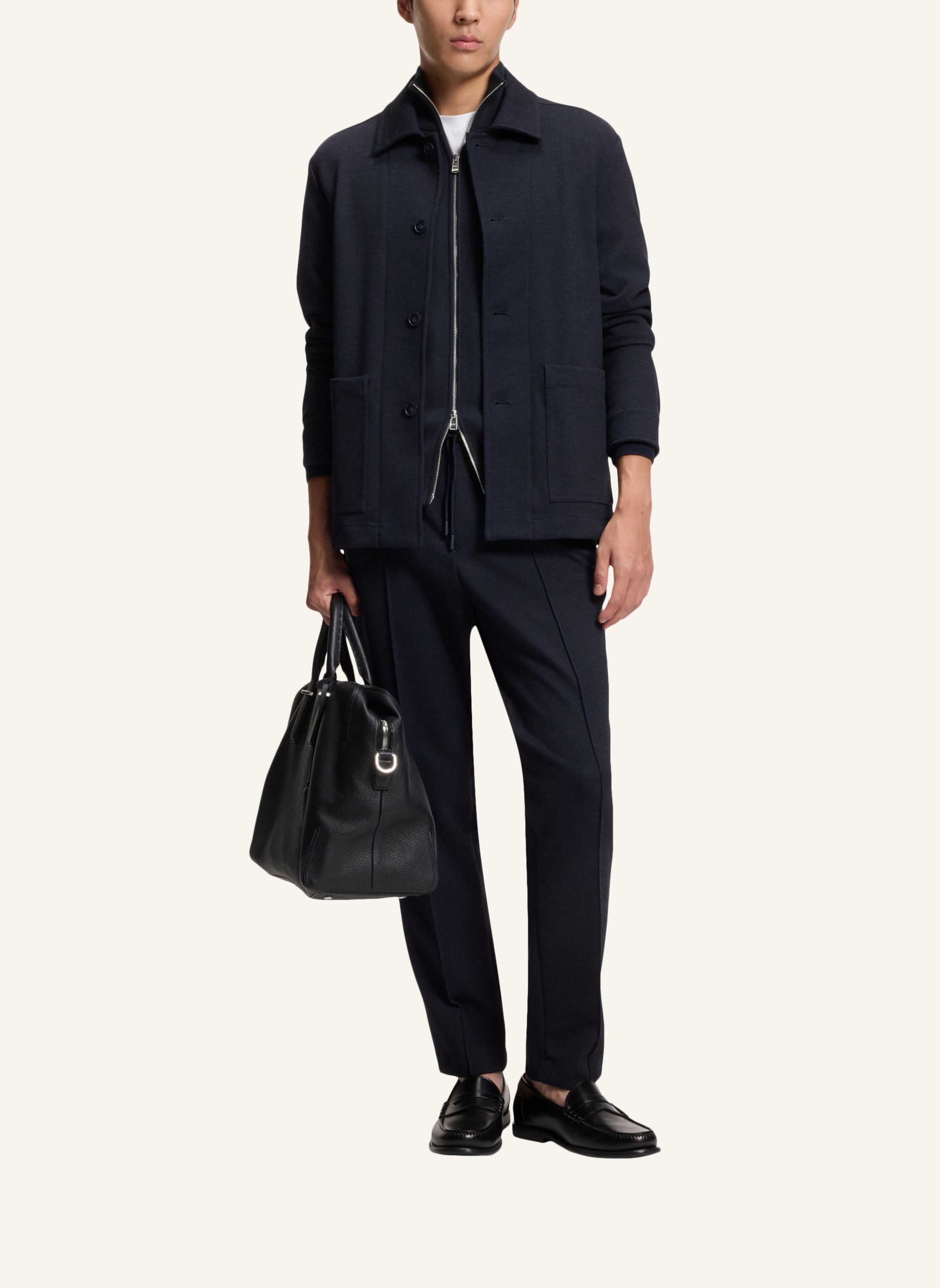 Thumbnail - Boss Strickjacke H-Idino Regular Fit blau
