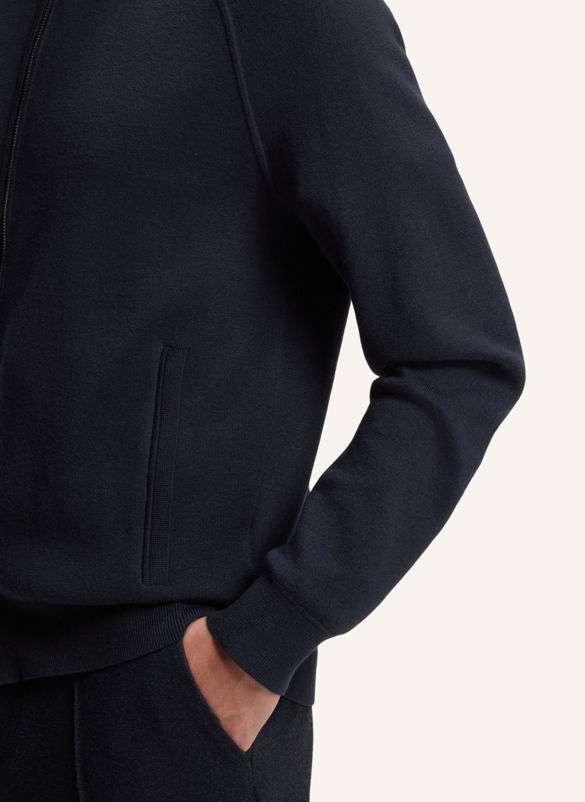 Thumbnail - Boss Strickjacke H-Idino Regular Fit blau