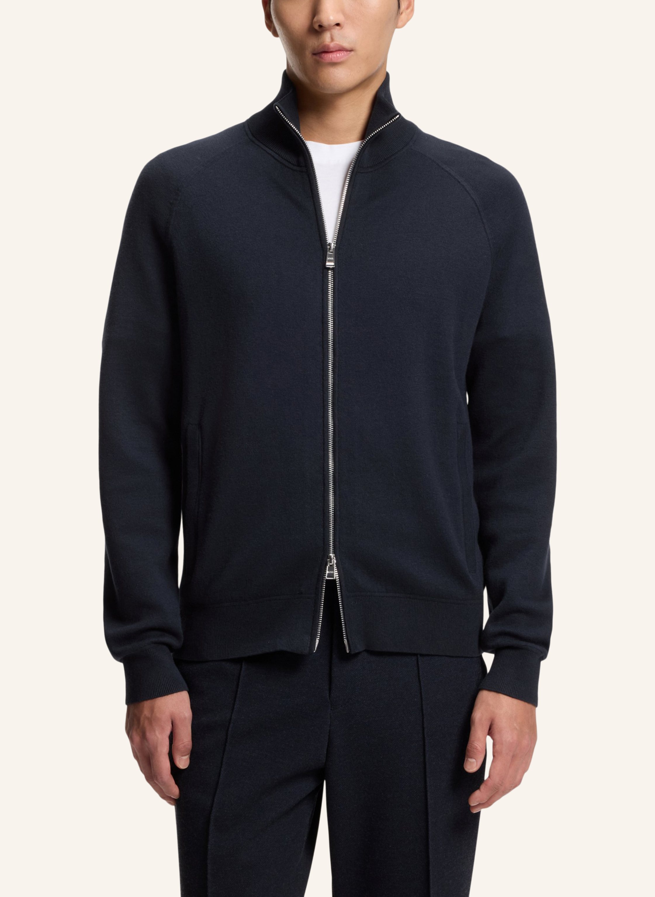 Thumbnail - Boss Strickjacke H-Idino Regular Fit blau