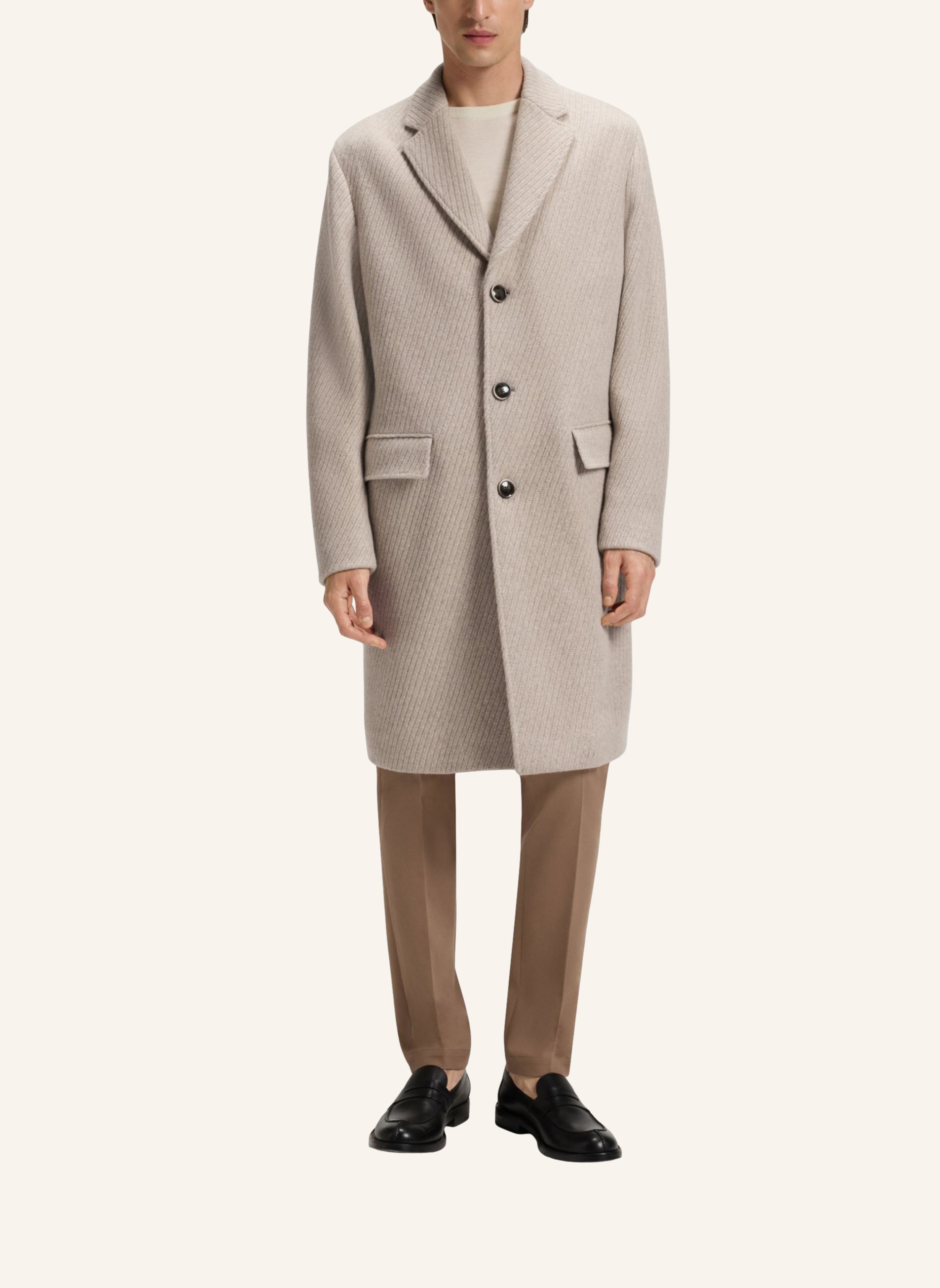 Thumbnail - Boss Klassischer Mantel L-Henk-244 beige