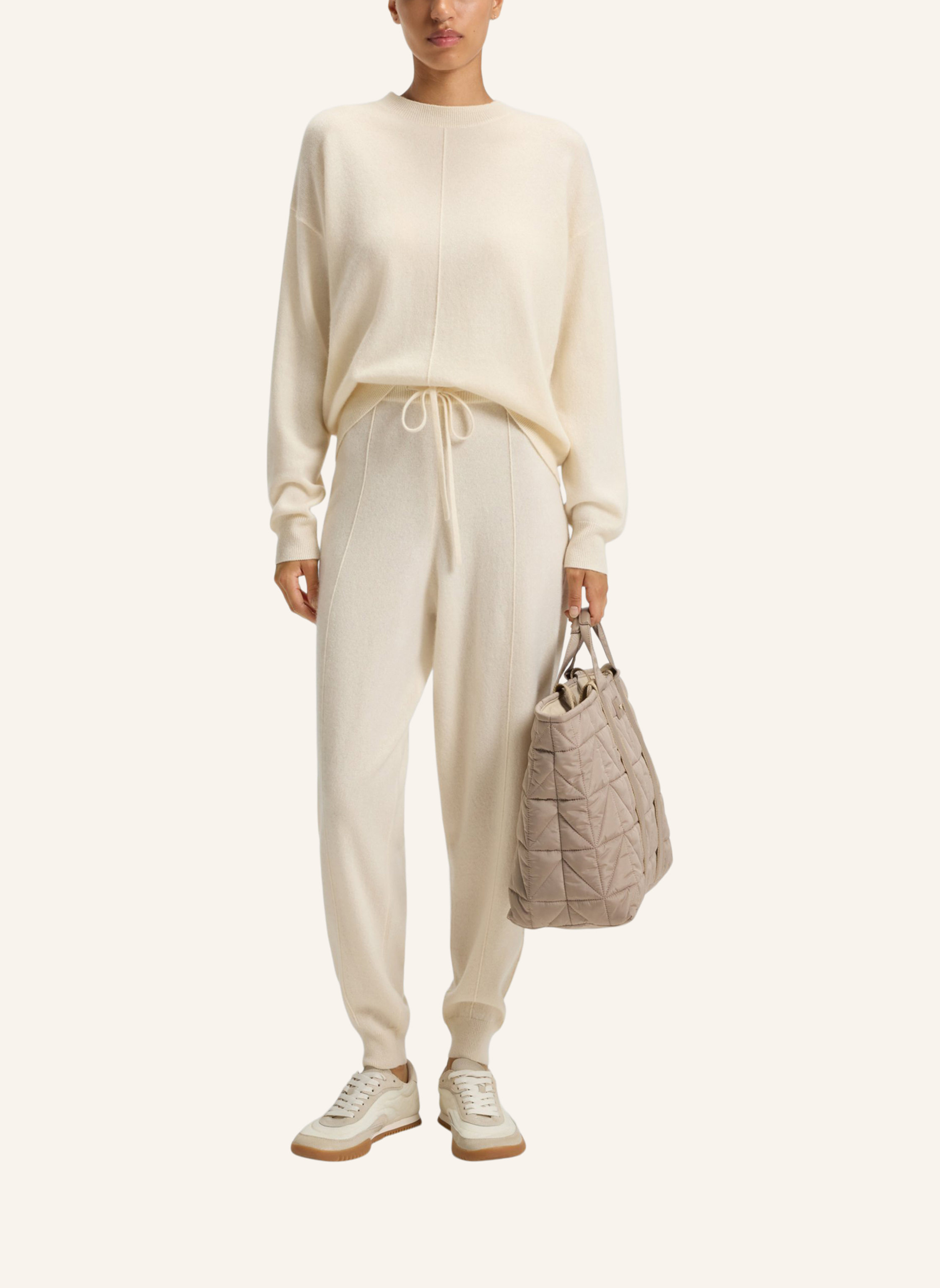 Thumbnail - Boss Cashmere-Pullover Fascona beige