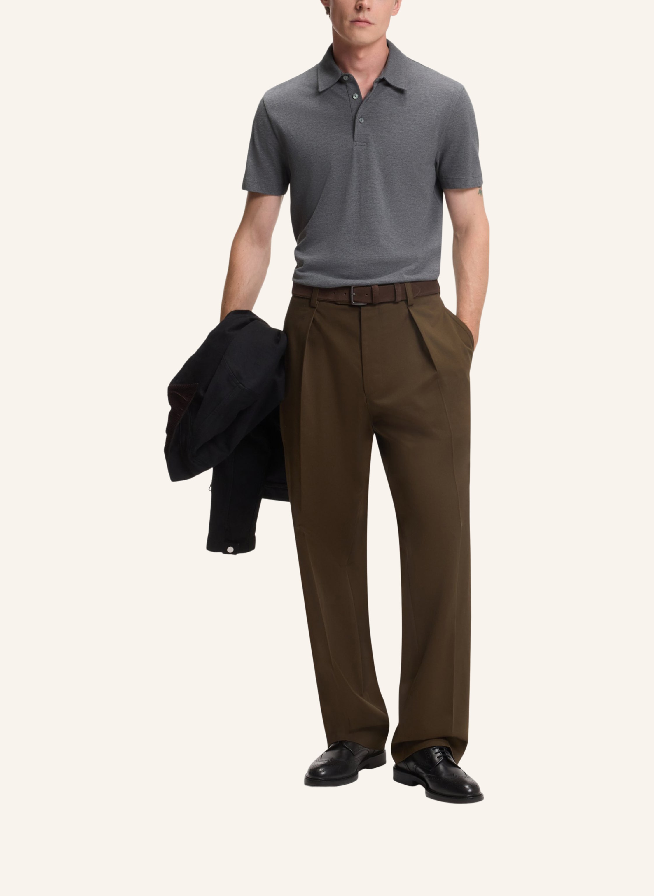 Thumbnail - Boss Poloshirt Parris 37_Db Regular Fit grau