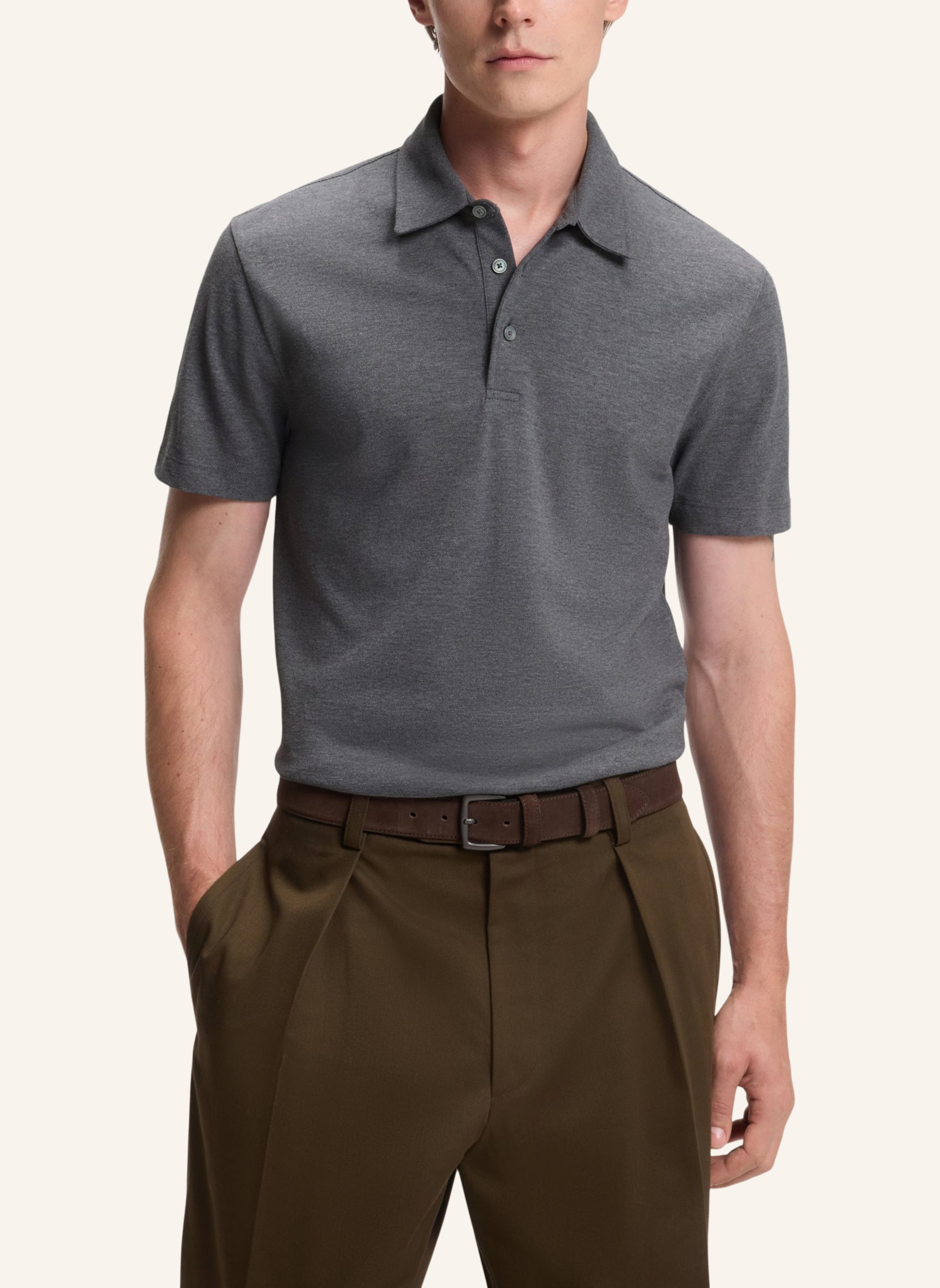 Thumbnail - Boss Poloshirt Parris 37_Db Regular Fit grau