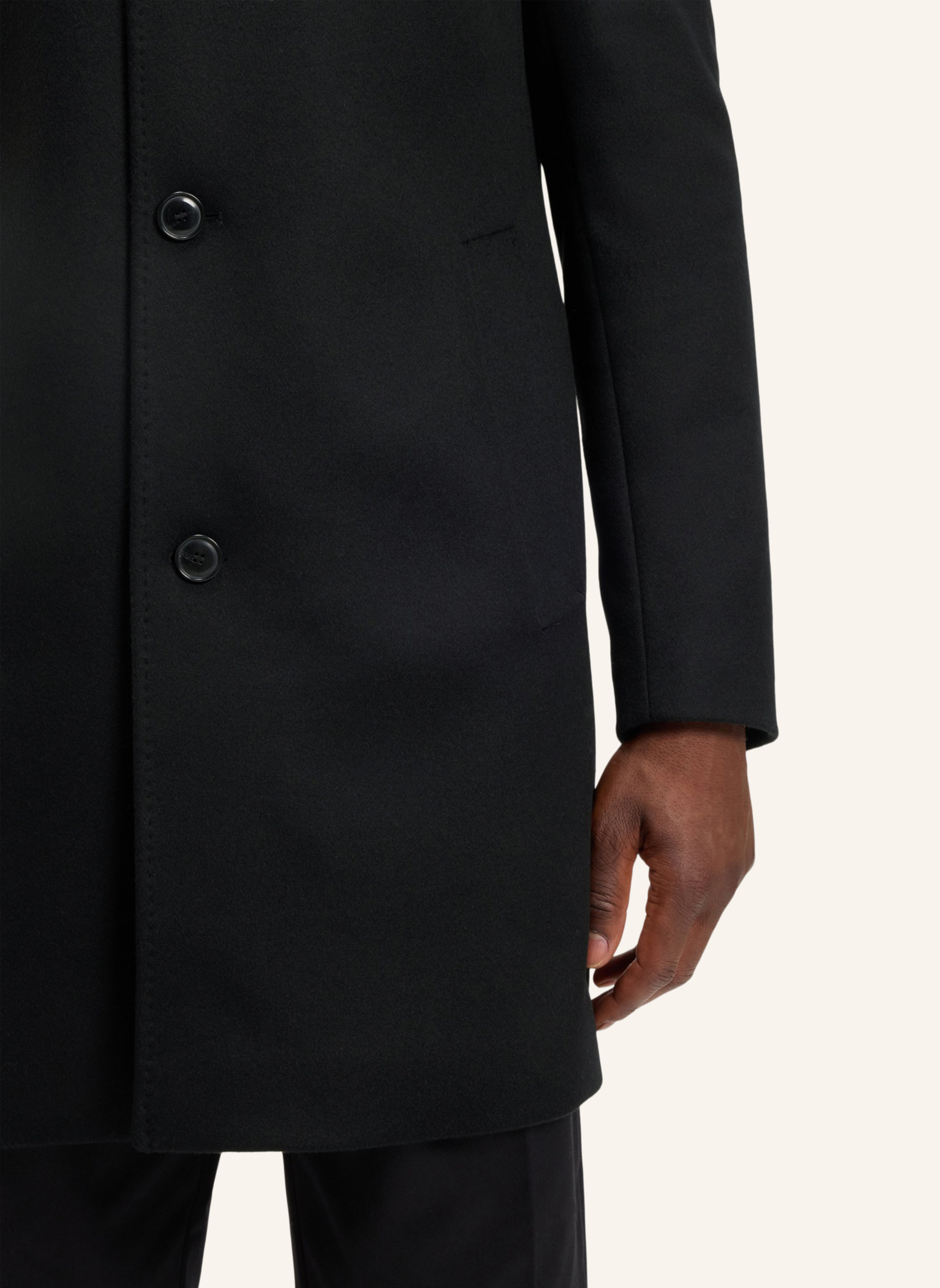 Thumbnail - Boss Wollmantel Hyde schwarz