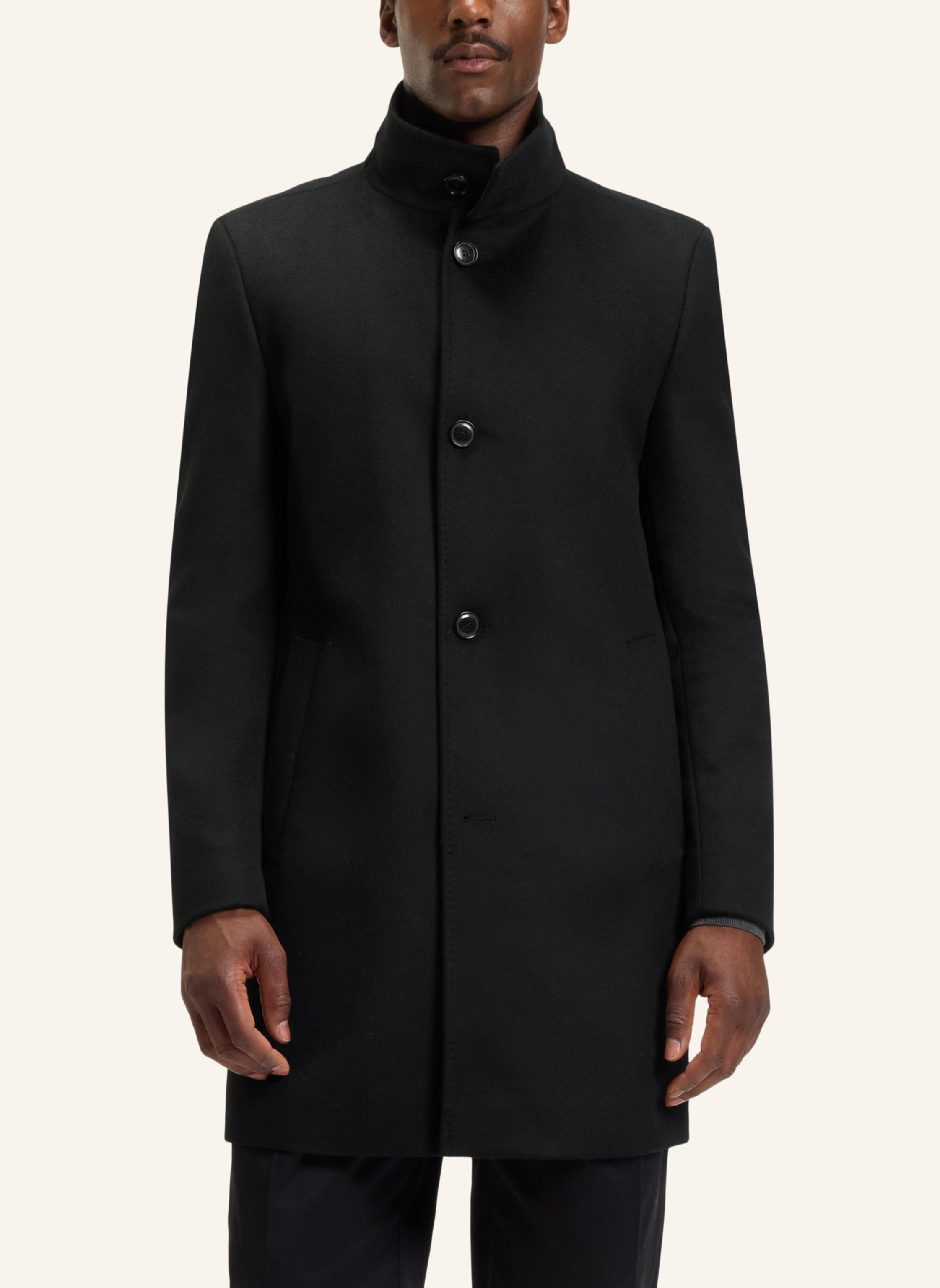 Thumbnail - Boss Wollmantel Hyde schwarz