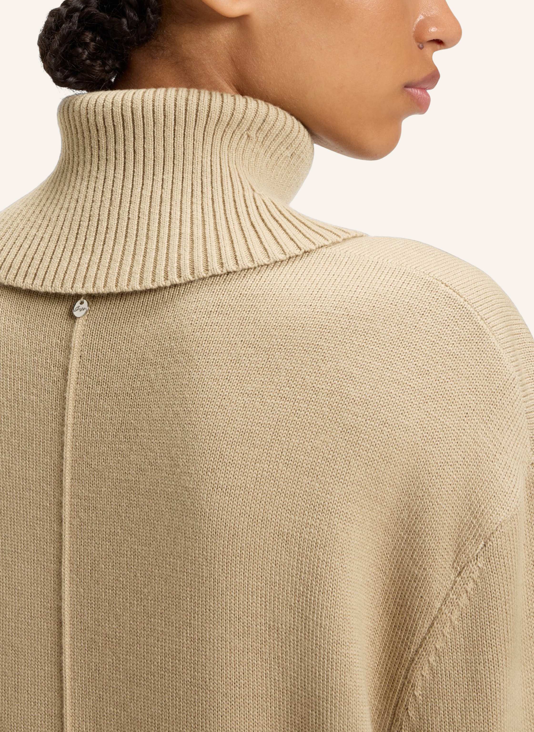 Thumbnail - Boss Gestricktes Kleid C_Feringatessa Relaxed Fit braun