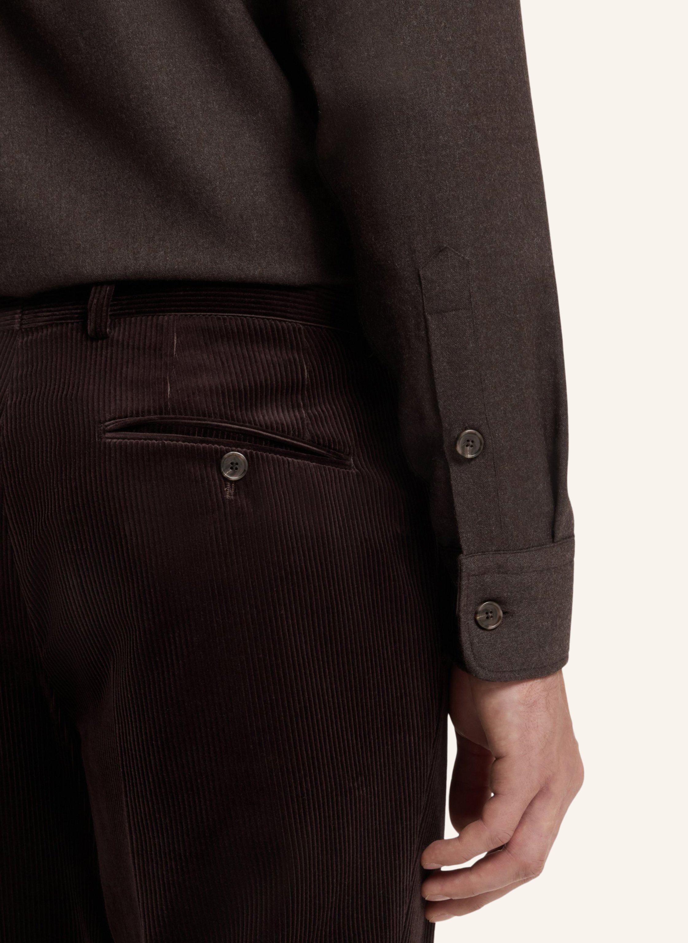 Thumbnail - Boss Business Hemd H-Cruz-Kent-2P_Db Relaxed Fit braun