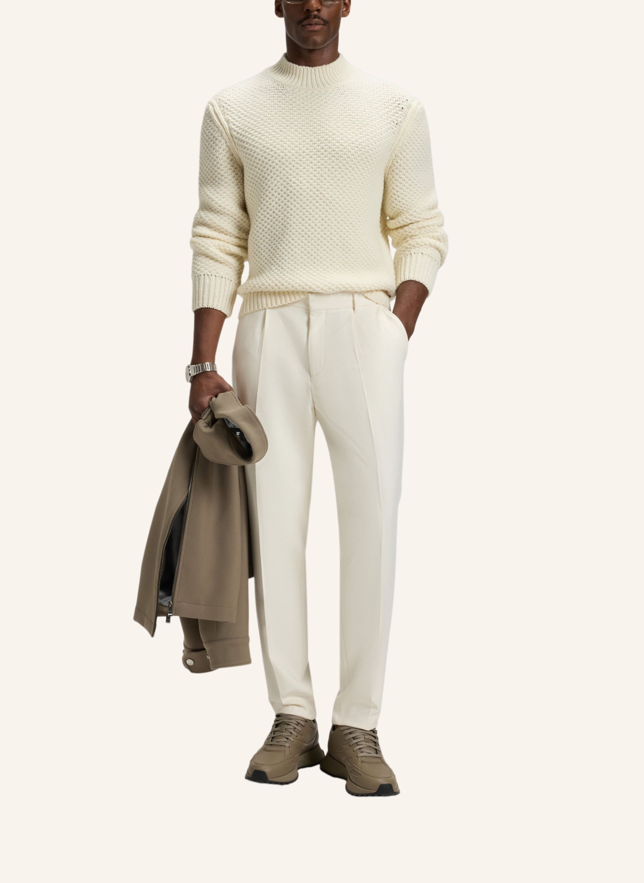 Thumbnail - Boss Pullover Heletto weiss