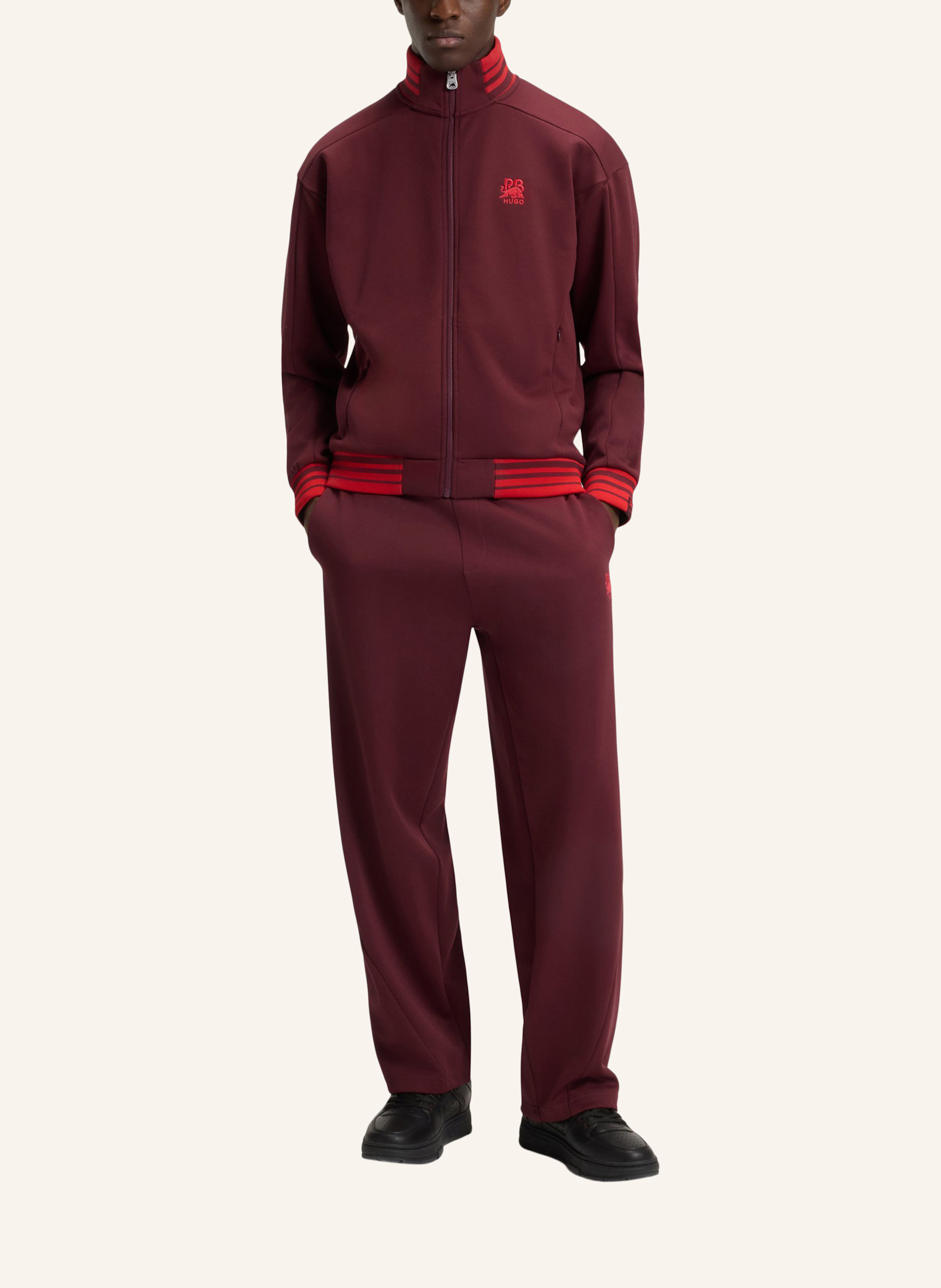 Thumbnail - Hugo Sweatshirt Donoco_Rb Relaxed Fit rot