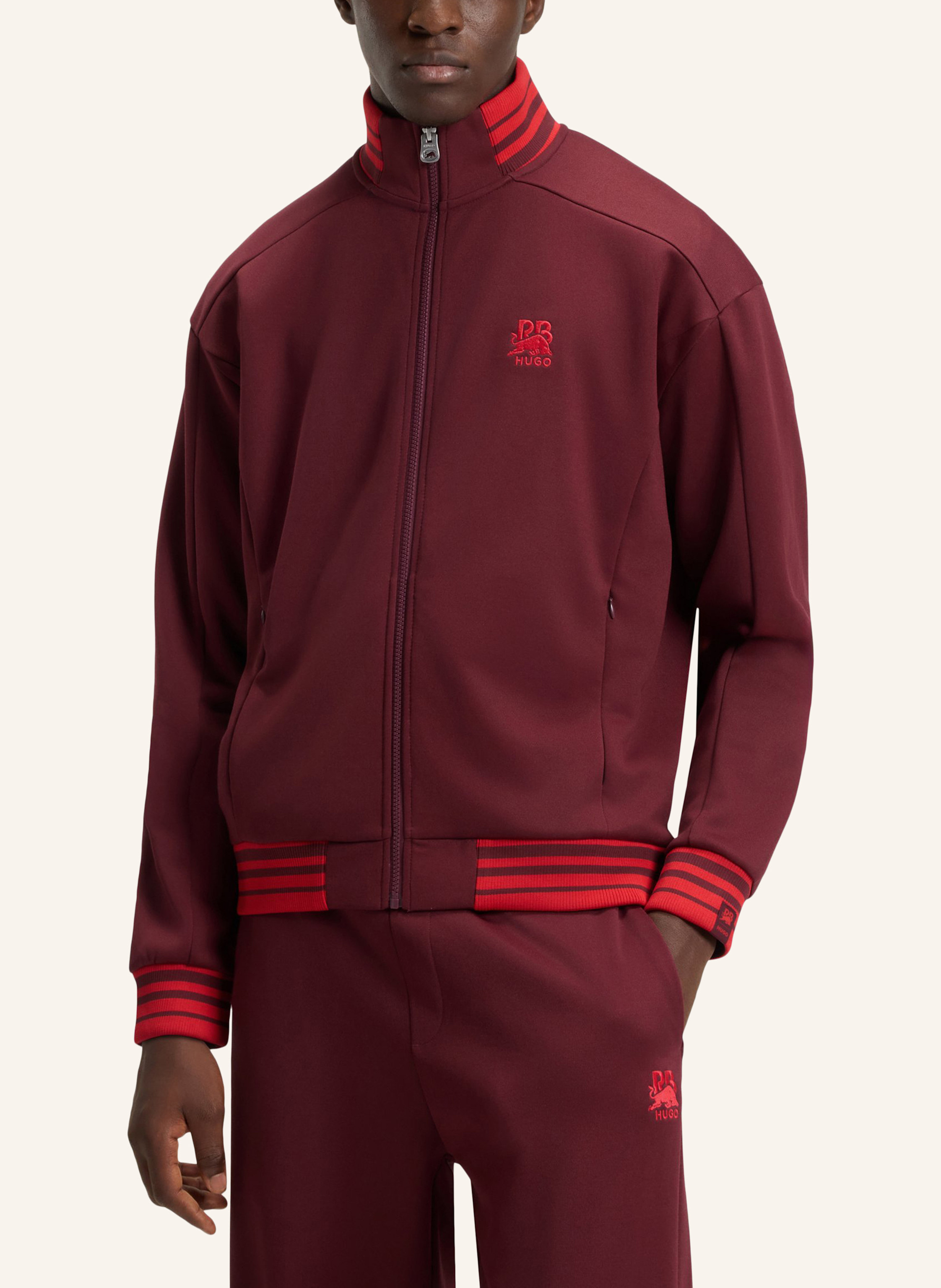 Thumbnail - Hugo Sweatshirt Donoco_Rb Relaxed Fit rot